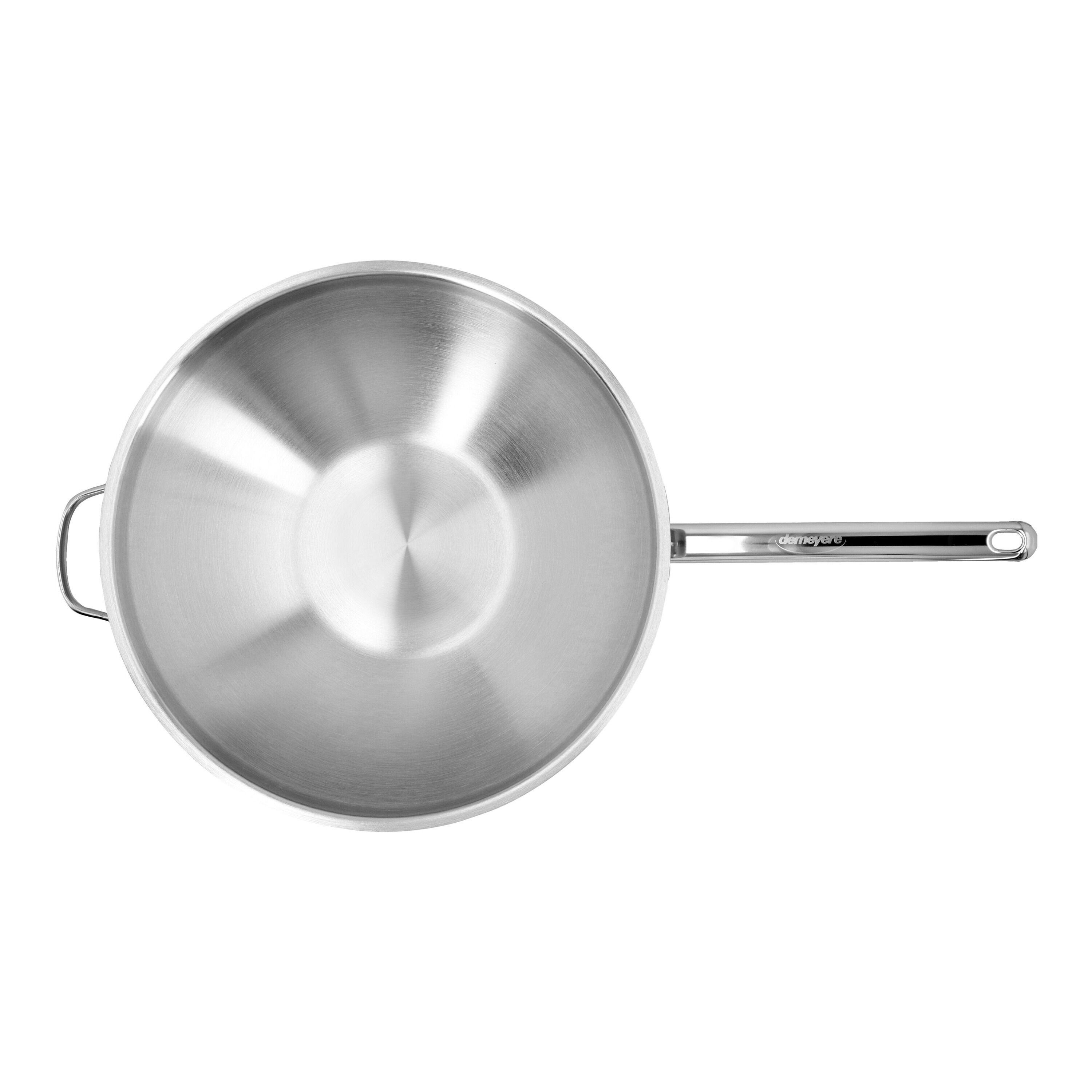 Demeyere        Apollo 7                Wok flacher Boden 36 cm, 18/10 Edelstahl