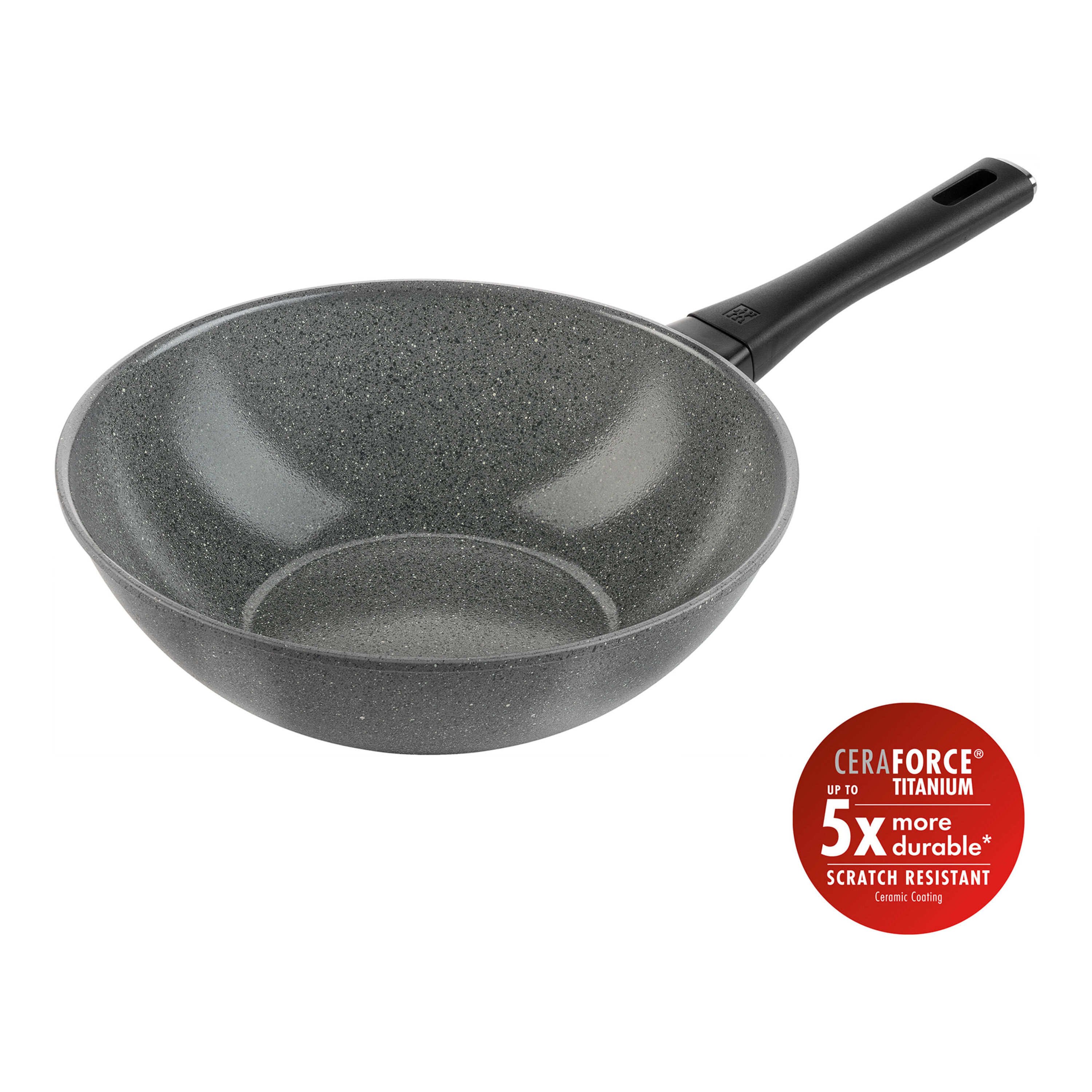 ZWILLING        Terreno Plus                Wok, 28 cm, Aluminium, Titanverstärkte keramische Antihaftbeschichtung