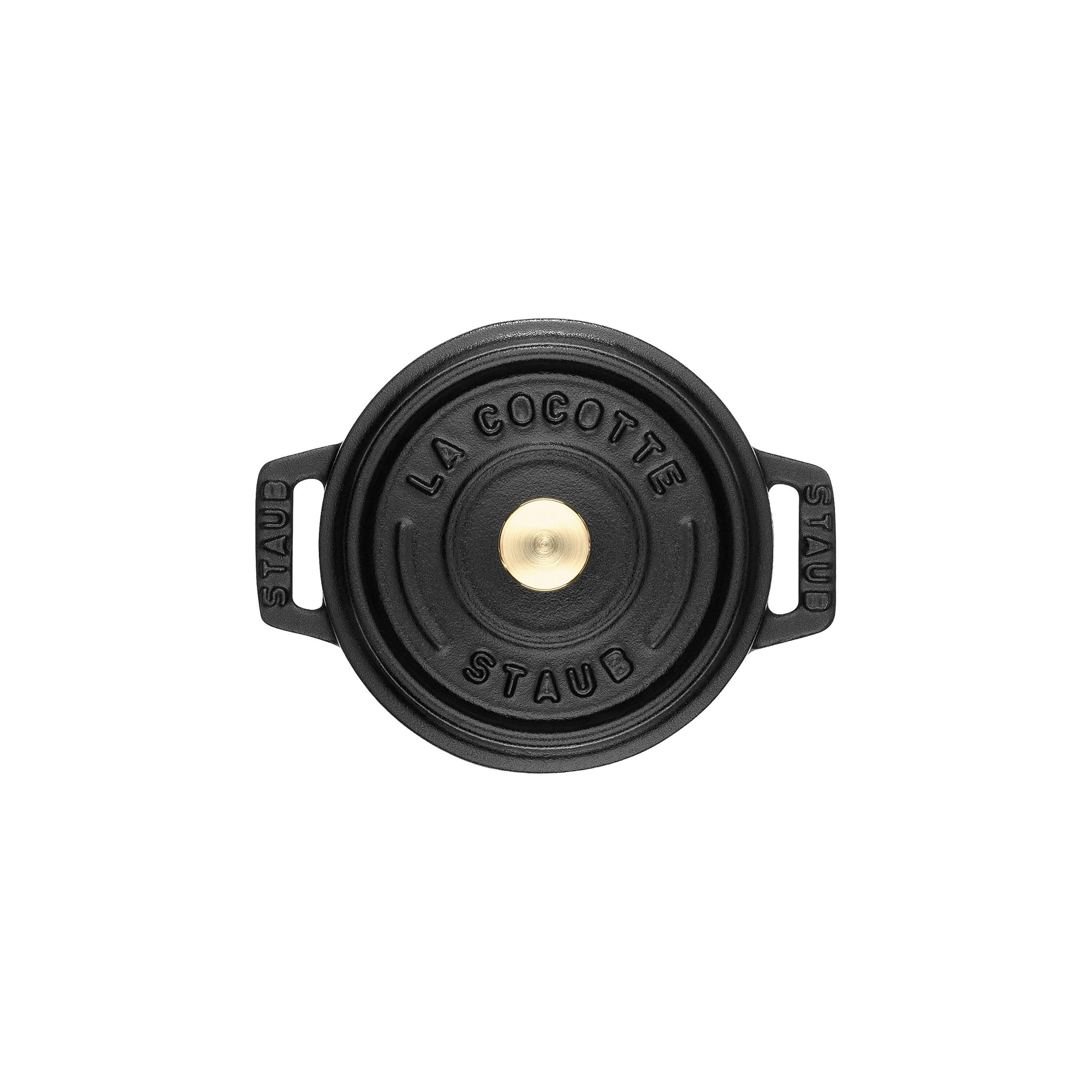 Staub        La Cocotte                Cocotte 12 cm, rund, Schwarz, Gusseisen