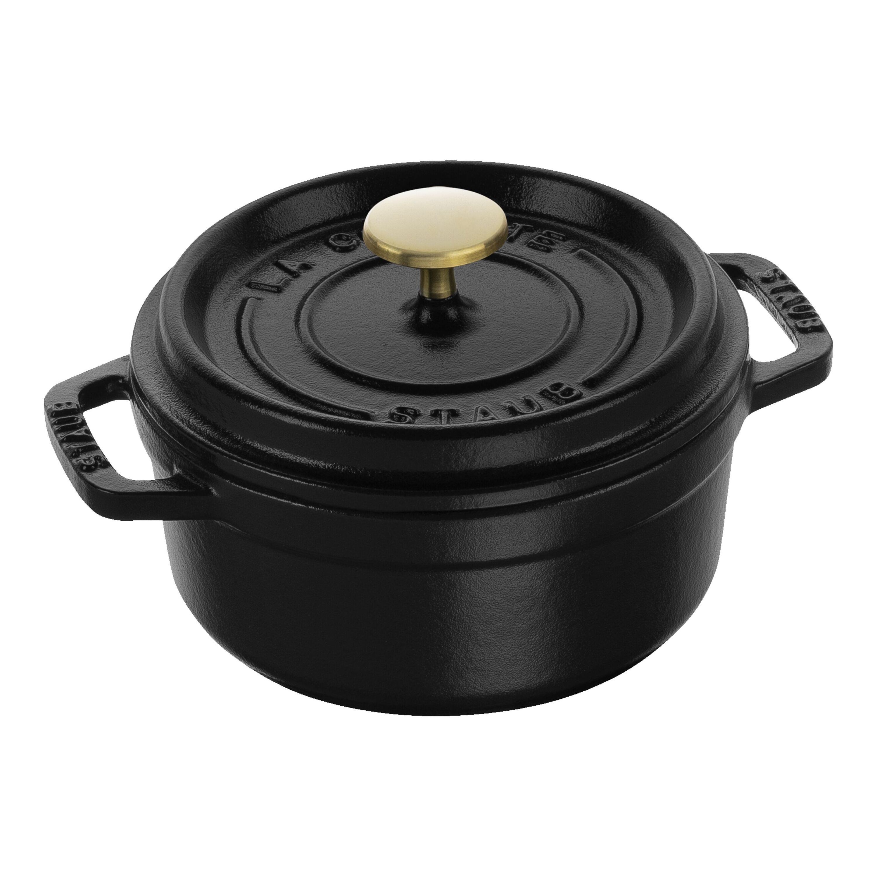 Staub        La Cocotte                Cocotte 14 cm, rund, Schwarz, Gusseisen