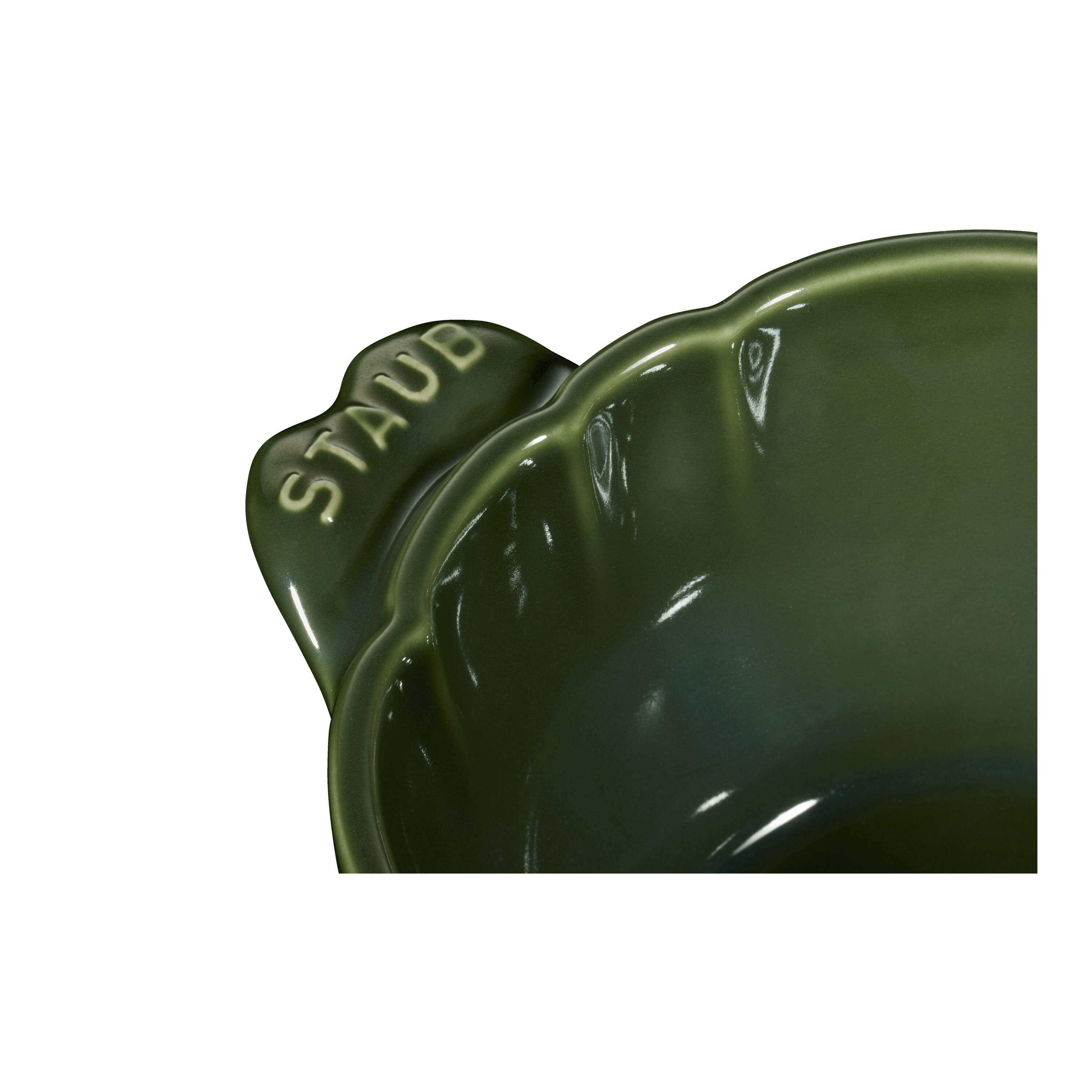 Staub        Ceramique                Cocotte 13 cm, Artischocke, Basilikum-Grün, Keramik