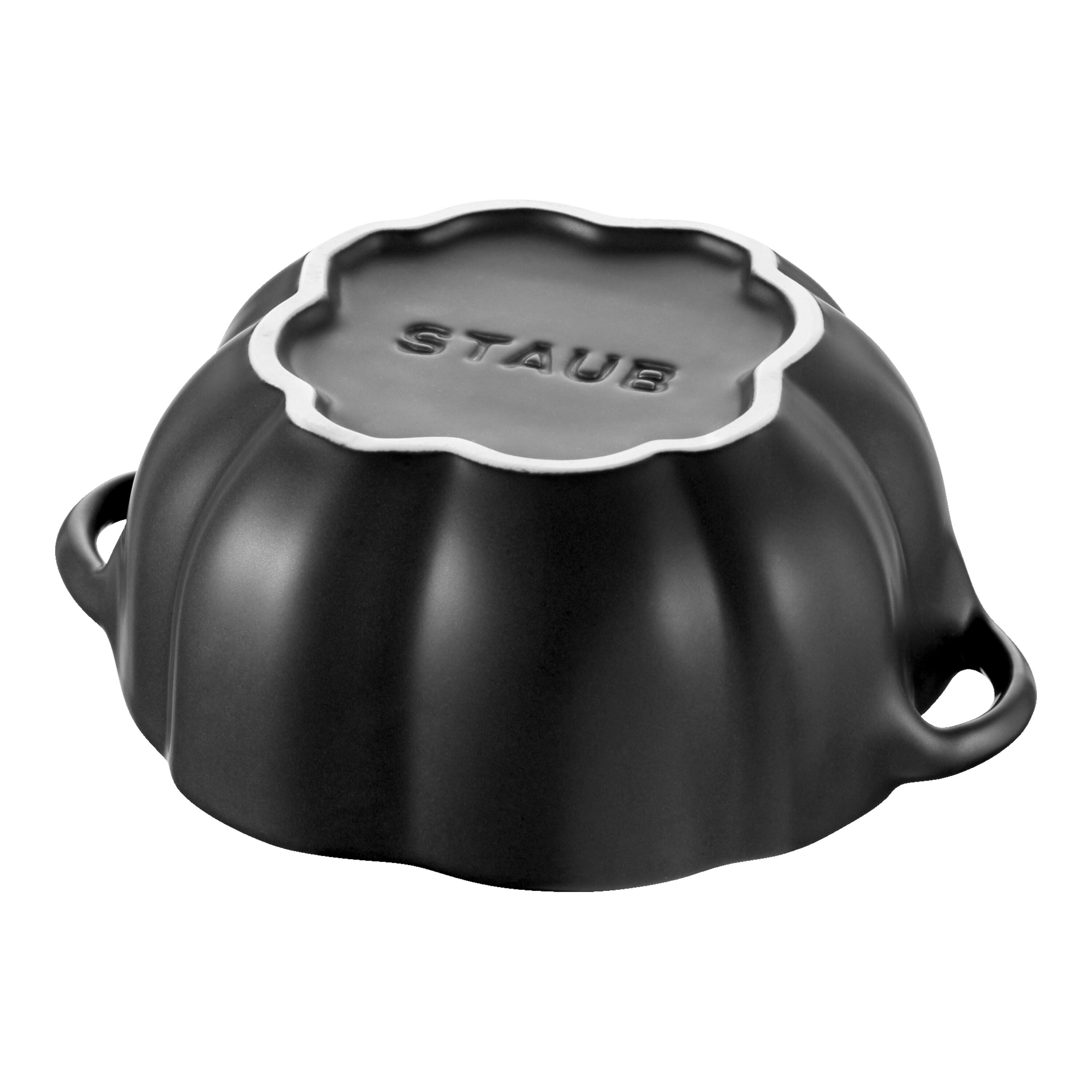 Staub        Ceramique                Cocotte 15 cm, Kürbis, Schwarz, Keramik