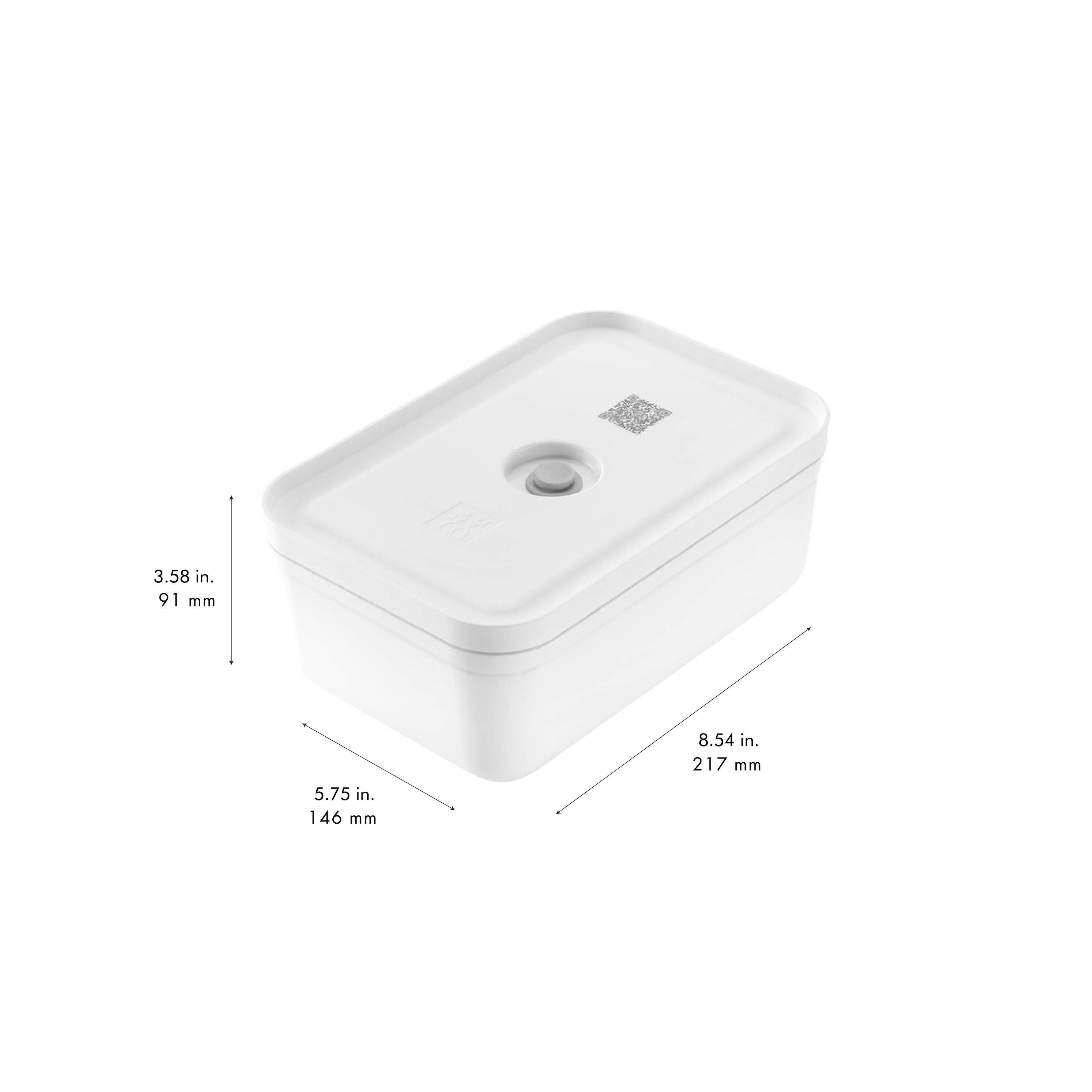 ZWILLING        Fresh & Save                Vakuum Lunchbox L, Kunststoff, Weiß-grau