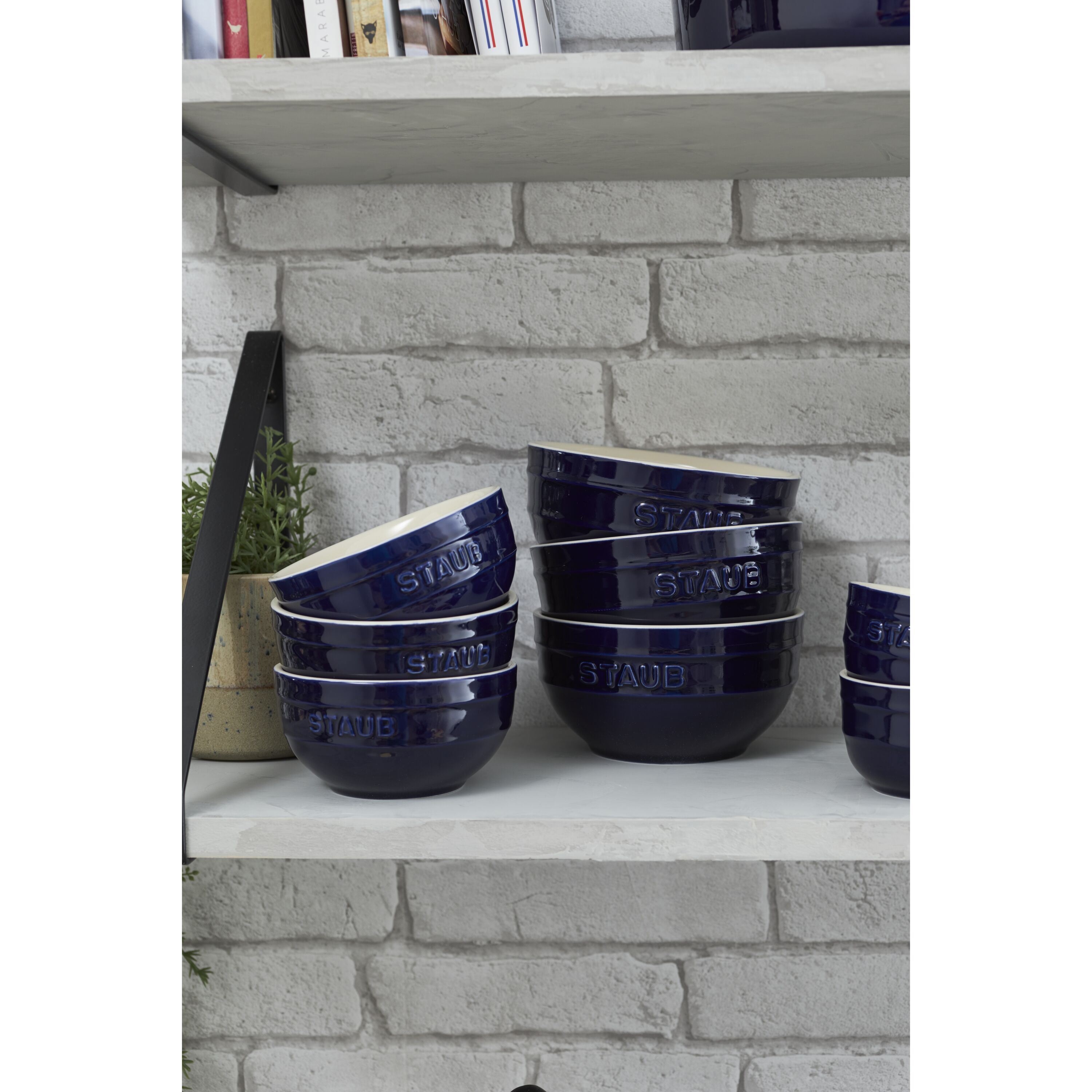 Staub        Ceramique                Schüssel 12 cm, rund, Dunkelblau, Keramik