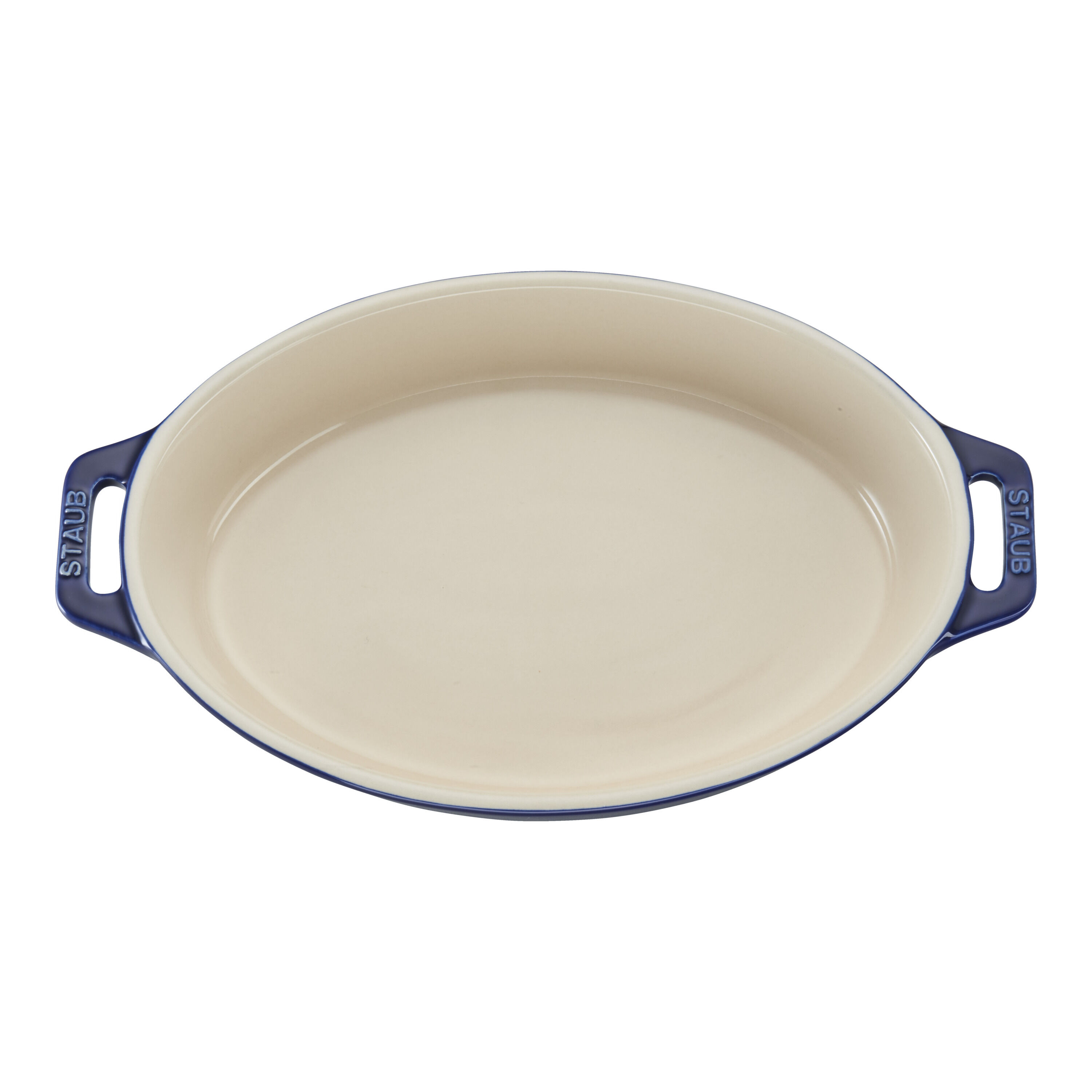 Staub        Ceramique                Auflaufform 23 cm, oval, Dunkelblau, Keramik
