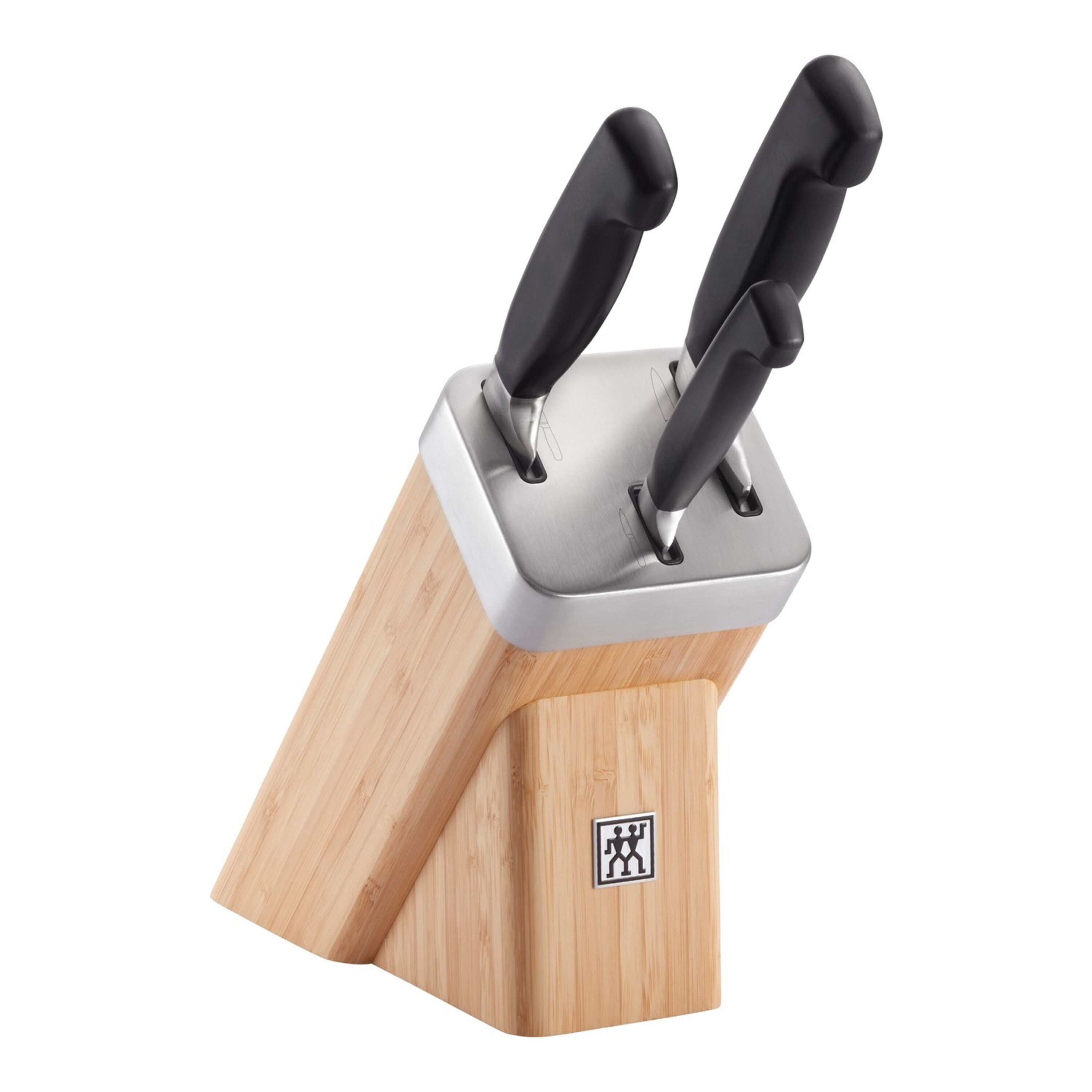 ZWILLING        **** VIER STERNE                4-tlg, Messerblockset, Braun