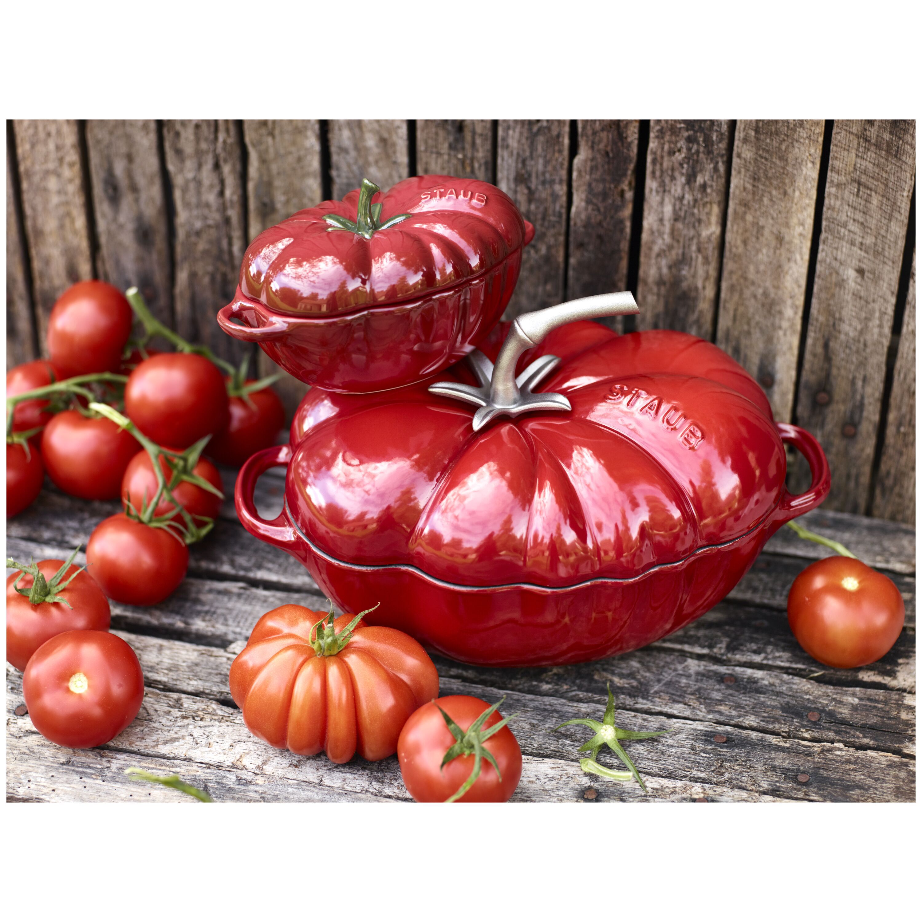 Staub        La Cocotte                Cocotte 25 cm, Tomate, Kirsch-Rot, Gusseisen