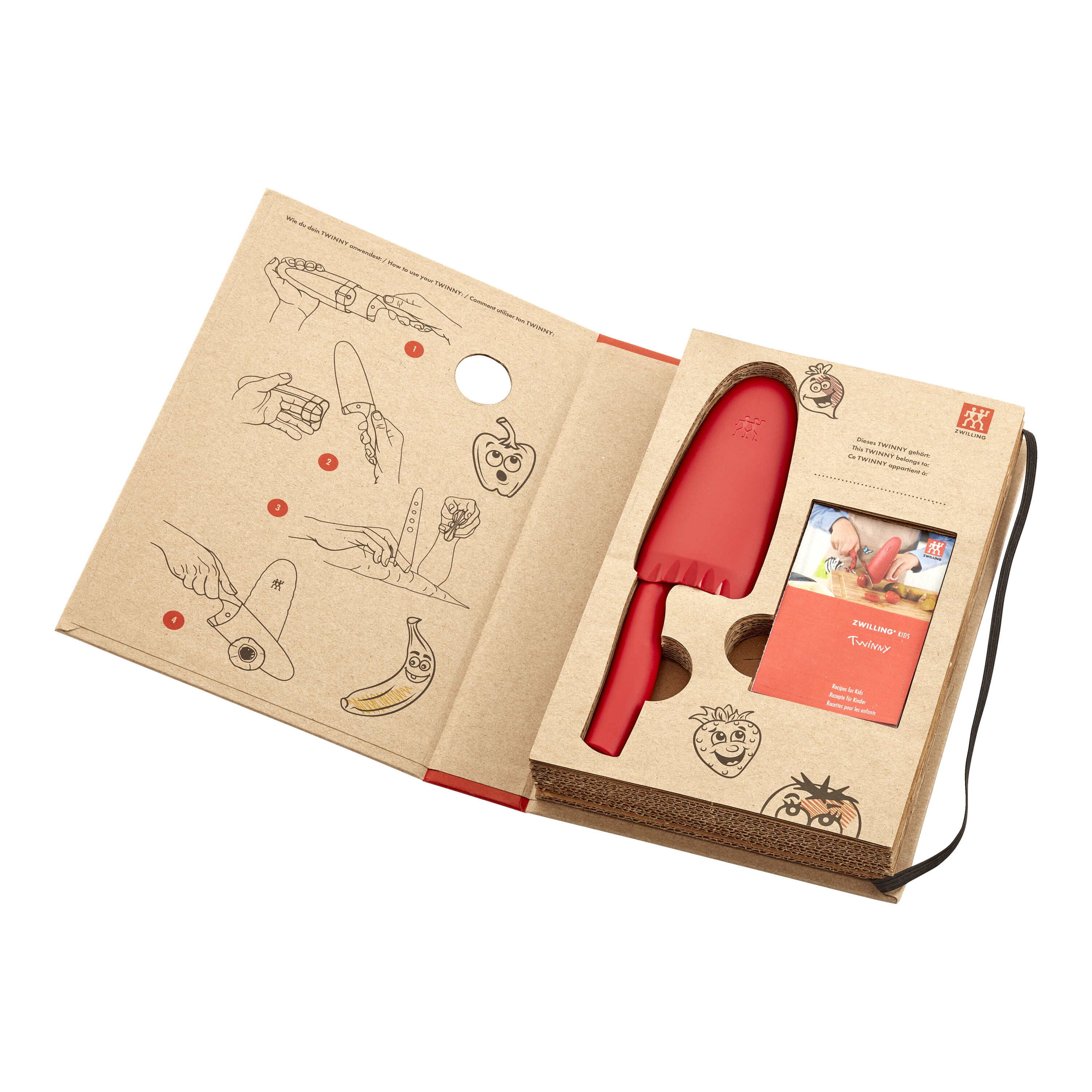 ZWILLING        Twinny                Kochmesser 10 cm, Rot