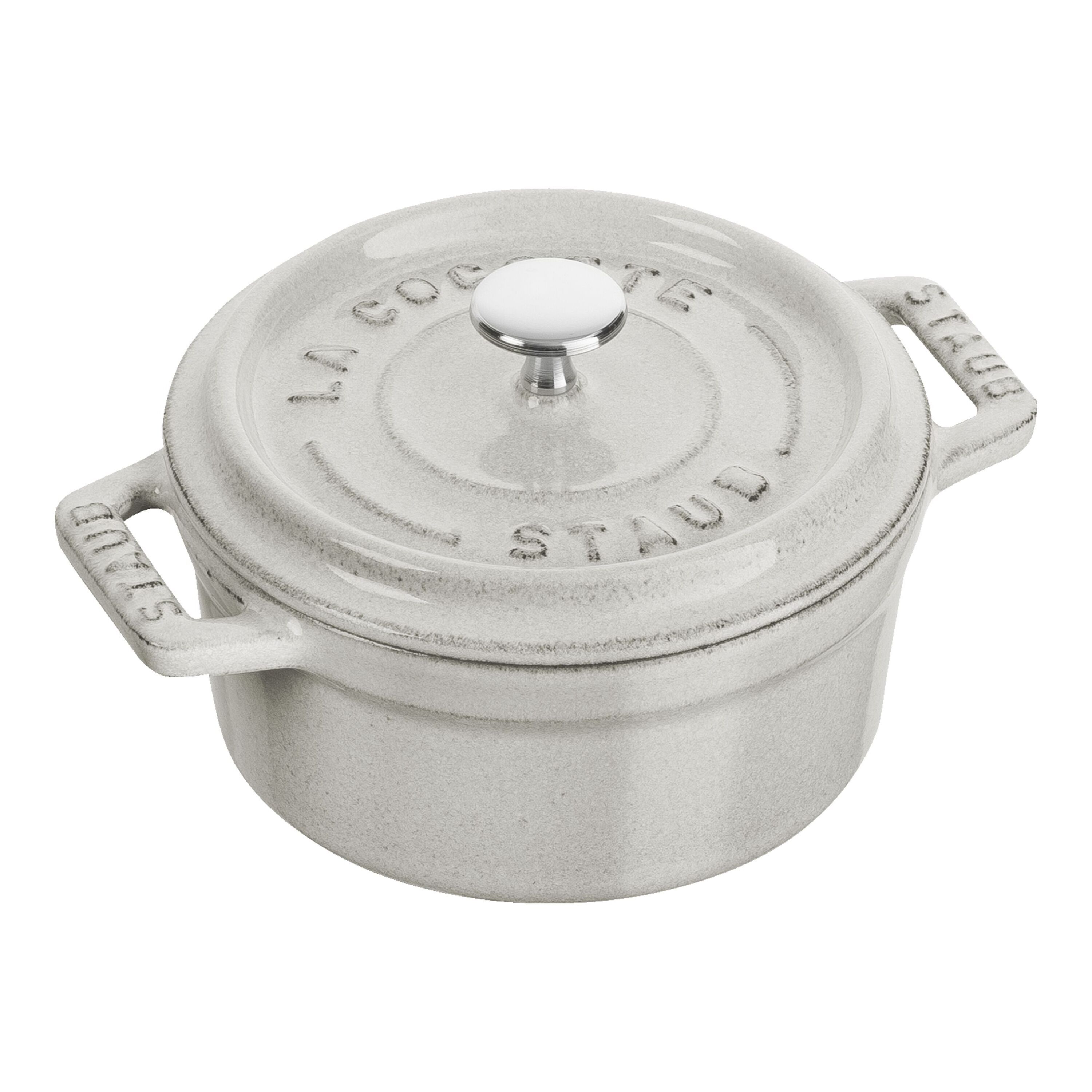 Staub        La Cocotte                Mini Cocotte 10 cm, rund, Weisser Trüffel, Gusseisen