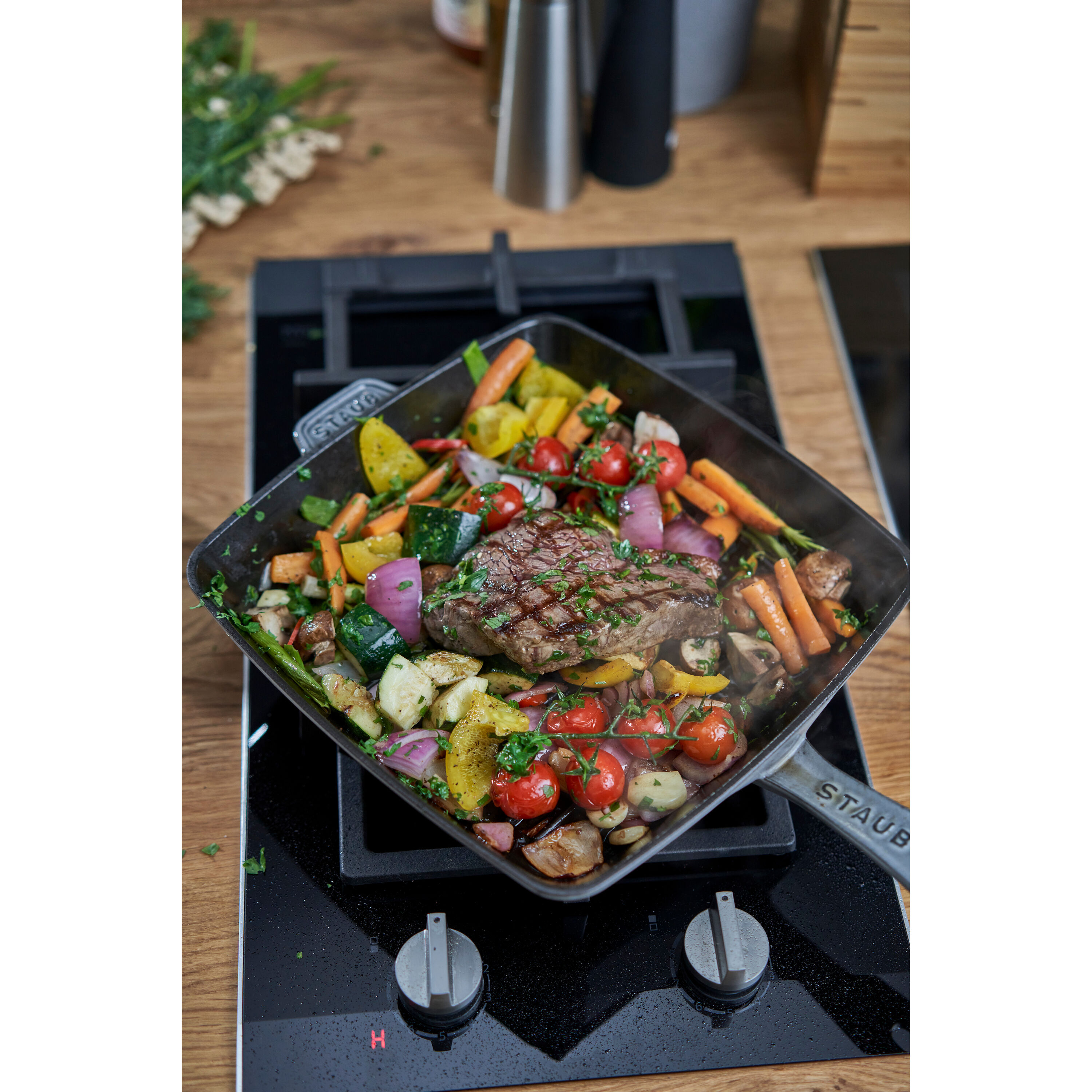 Staub        Grill Pans                American Grill 30 cm, Gusseisen, Graphit-Grau