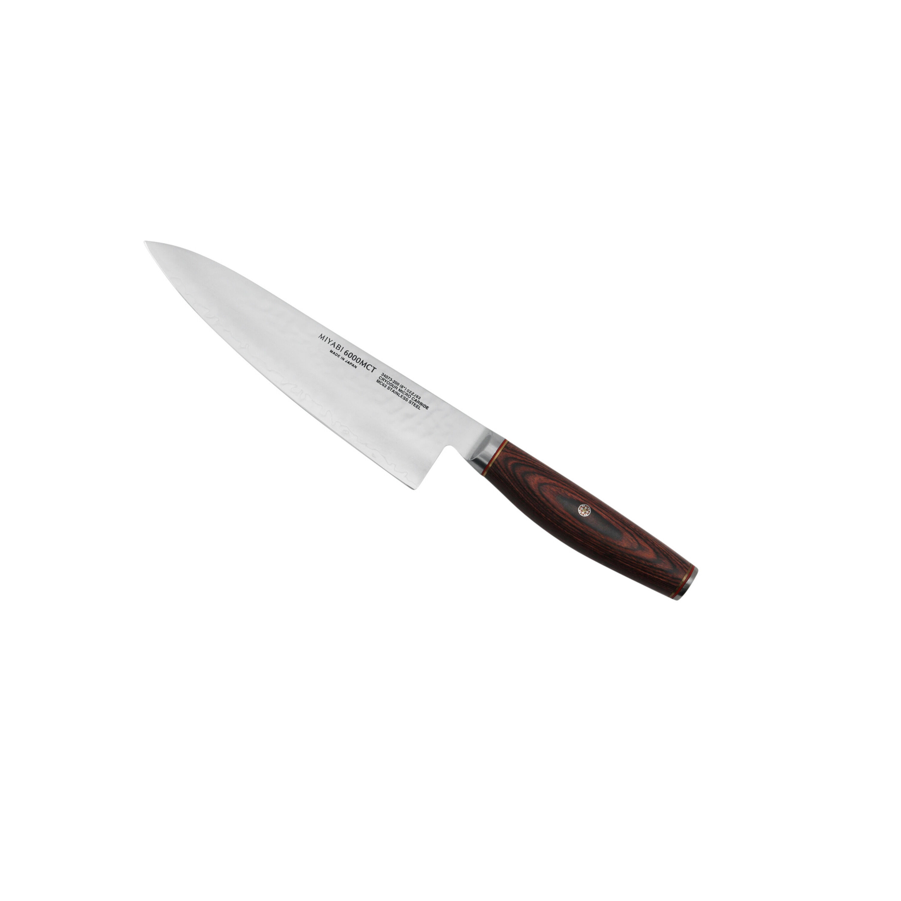 MIYABI        6000 MCT                Gyutoh 20 cm, Pakka Holz
