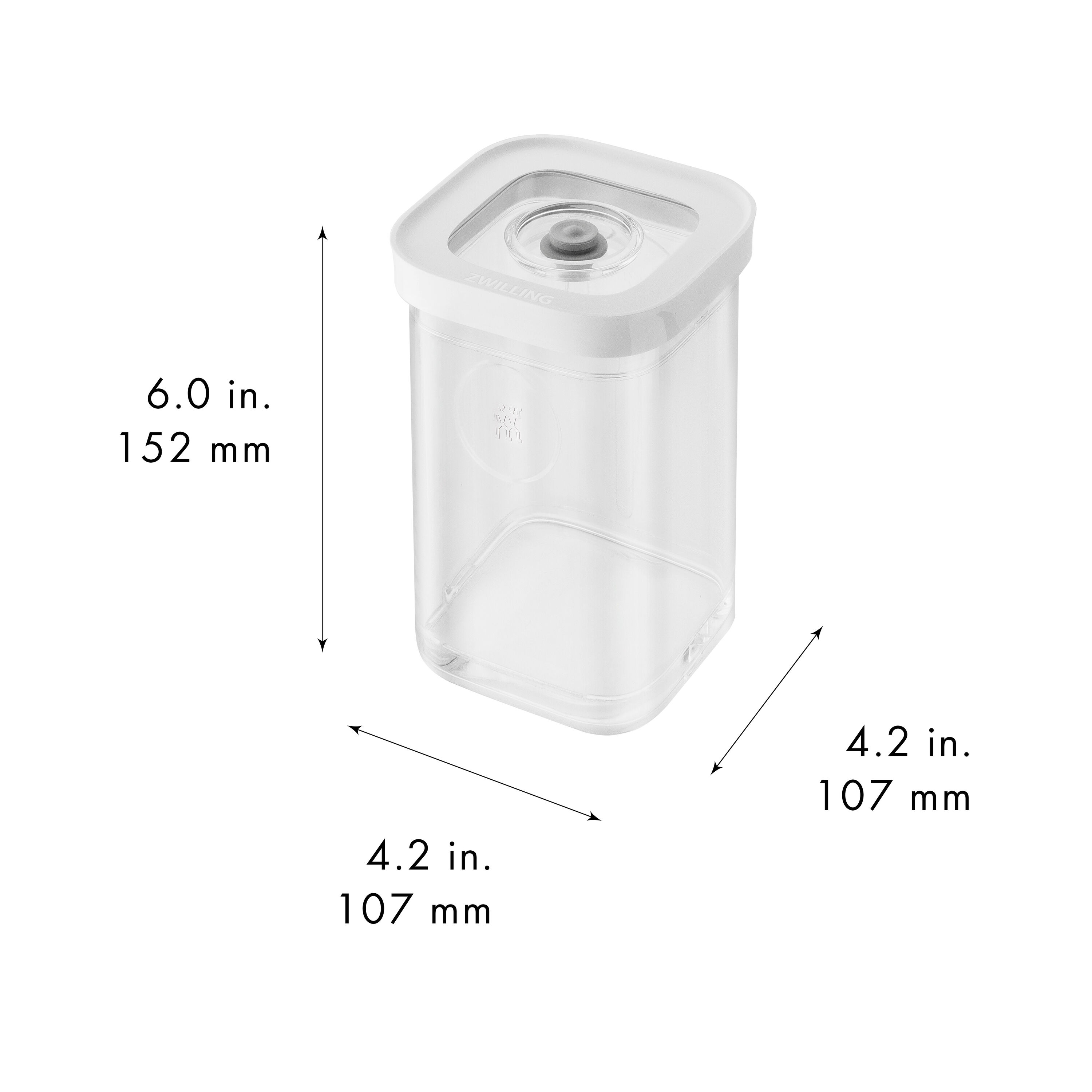 ZWILLING        Fresh & Save CUBE                CUBE Box 2S / 11 cm, Transparent-Weiß