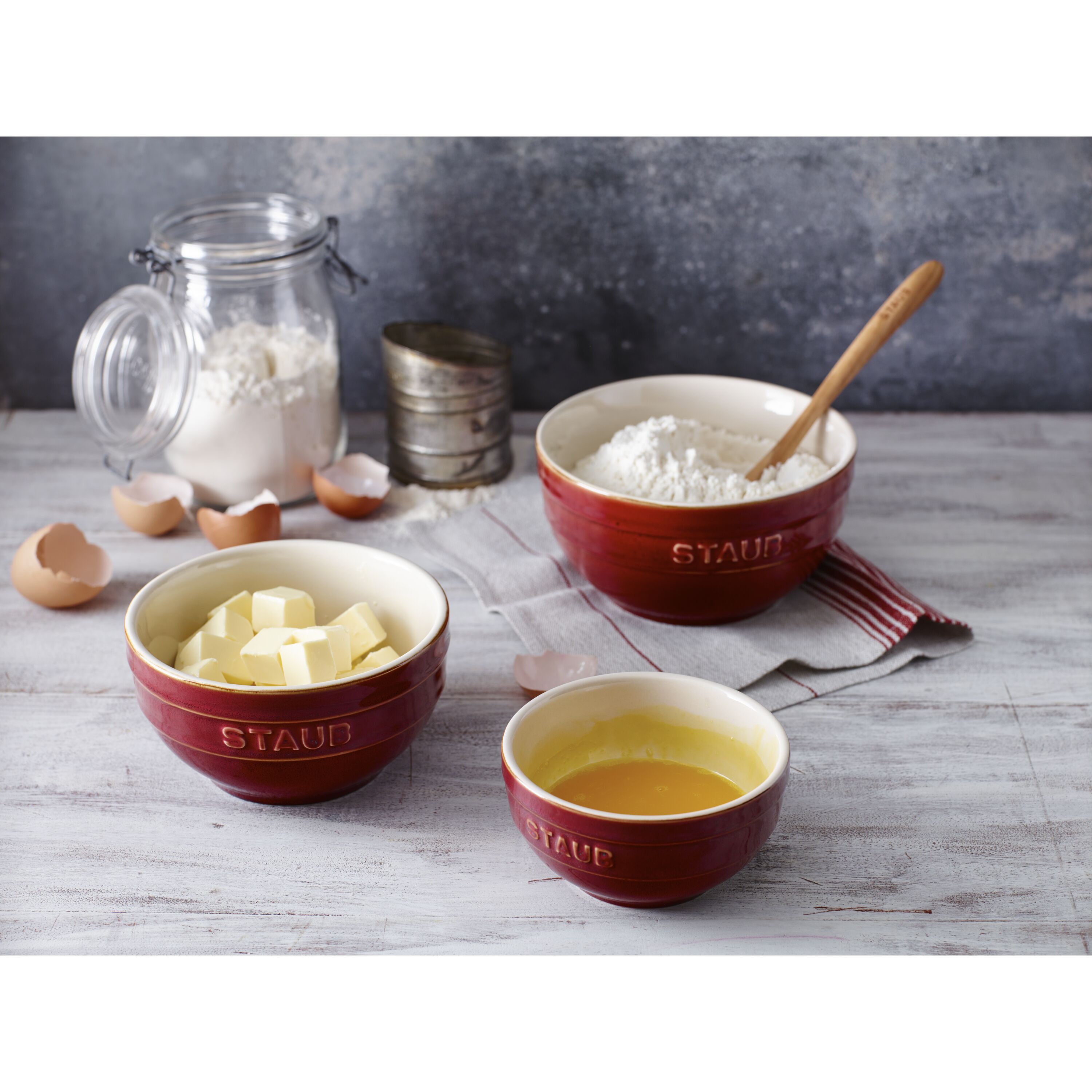 Staub        Ceramique                Schüssel 14 cm, rund, Antik-Kupfer, Keramik