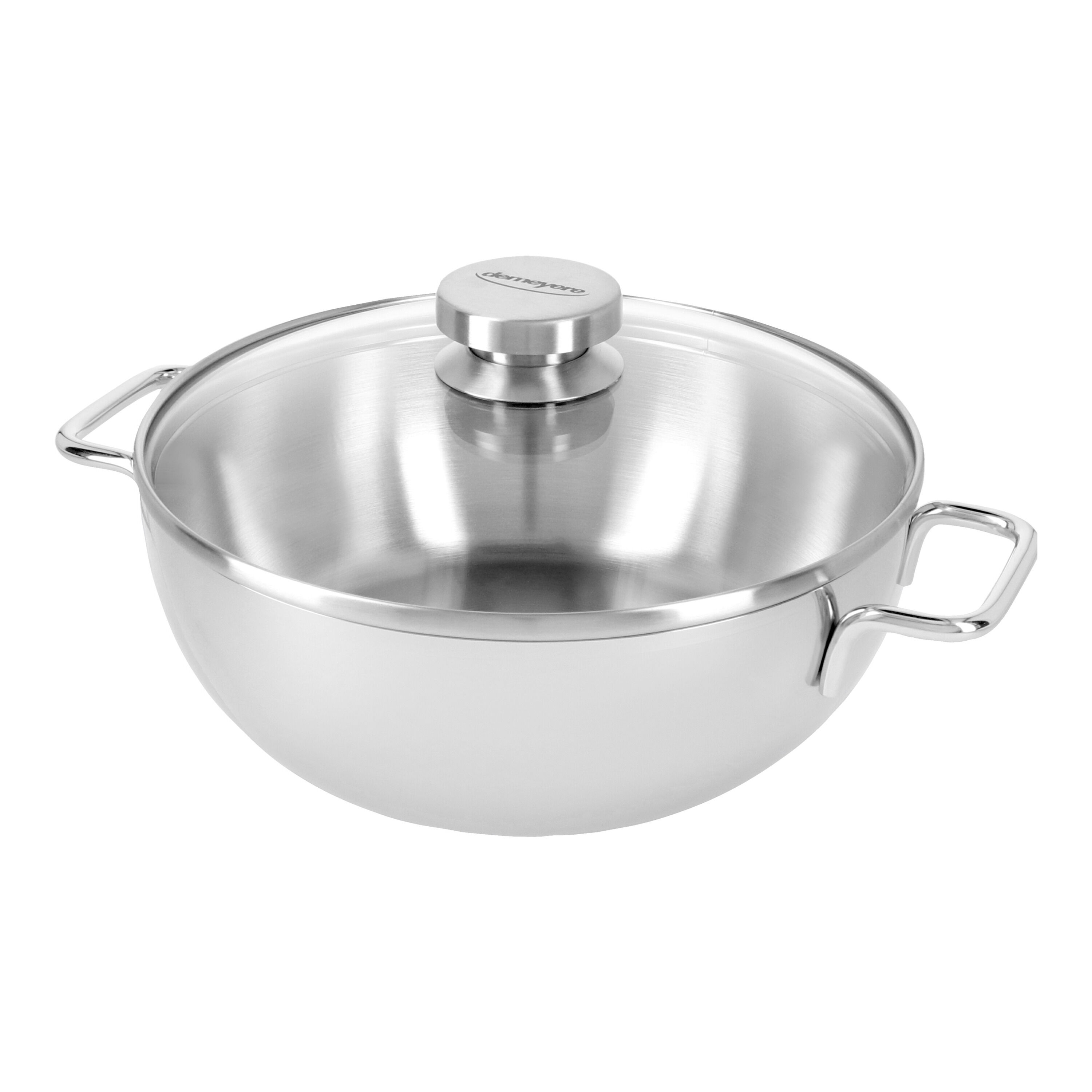 Demeyere        Apollo 7                Konische Schmorpfanne mit Glasdeckel 28 cm, 18/10 Edelstahl