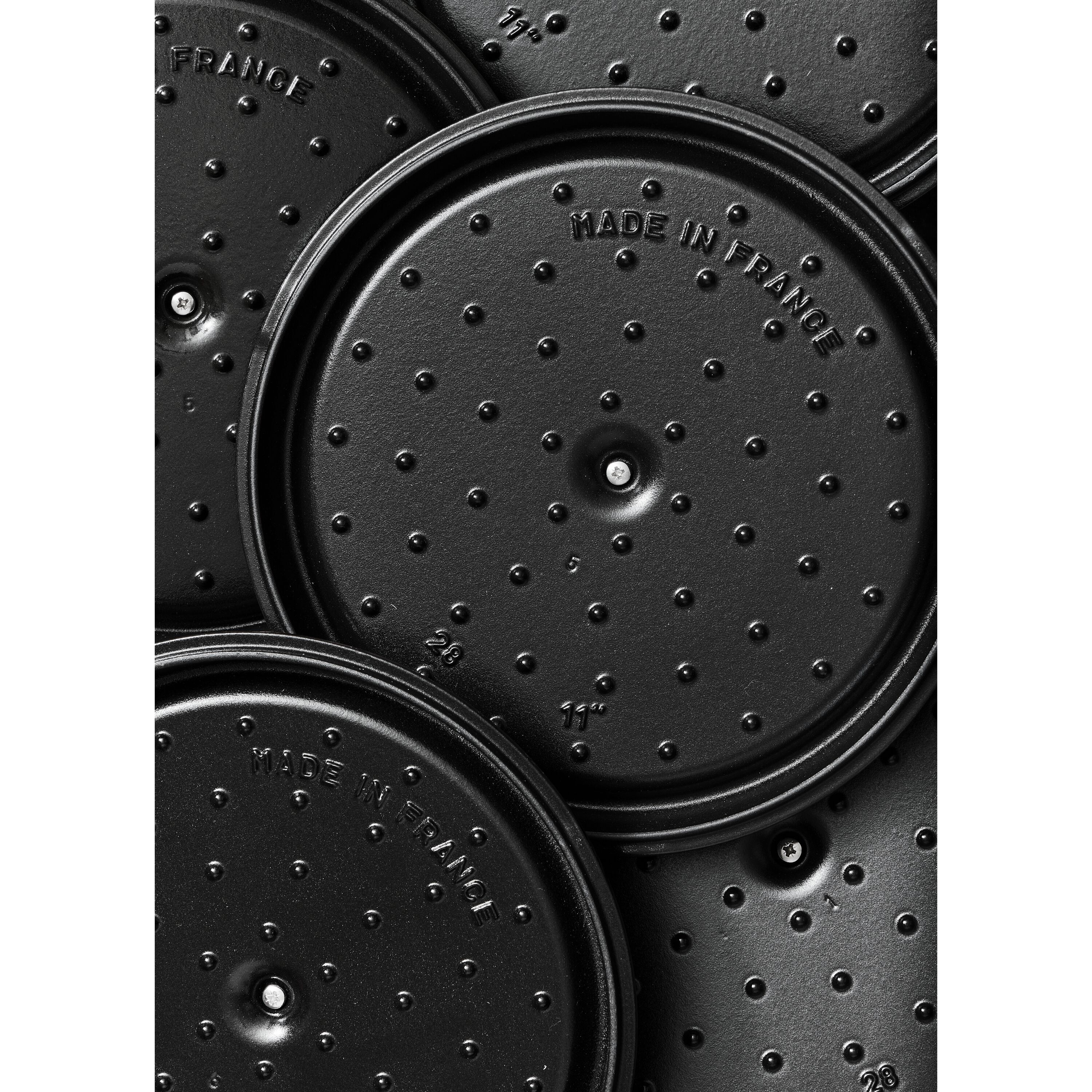 Staub        La Cocotte                Cocotte 28 cm, rund, Schwarz, Gusseisen