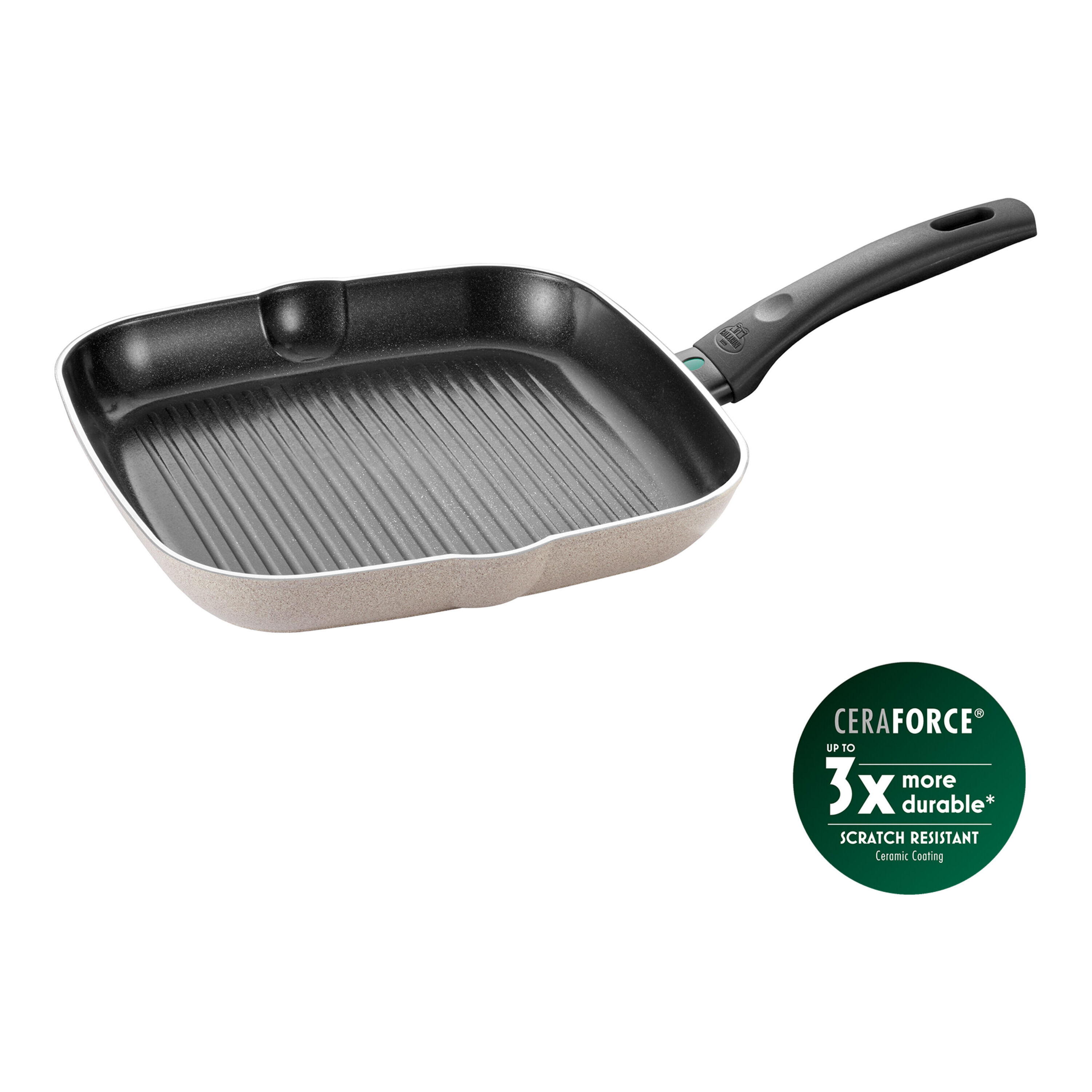 BALLARINI        Ledro                Grillpfanne, 28 cm, Aluminium, Keramische Antihaftbeschichtung