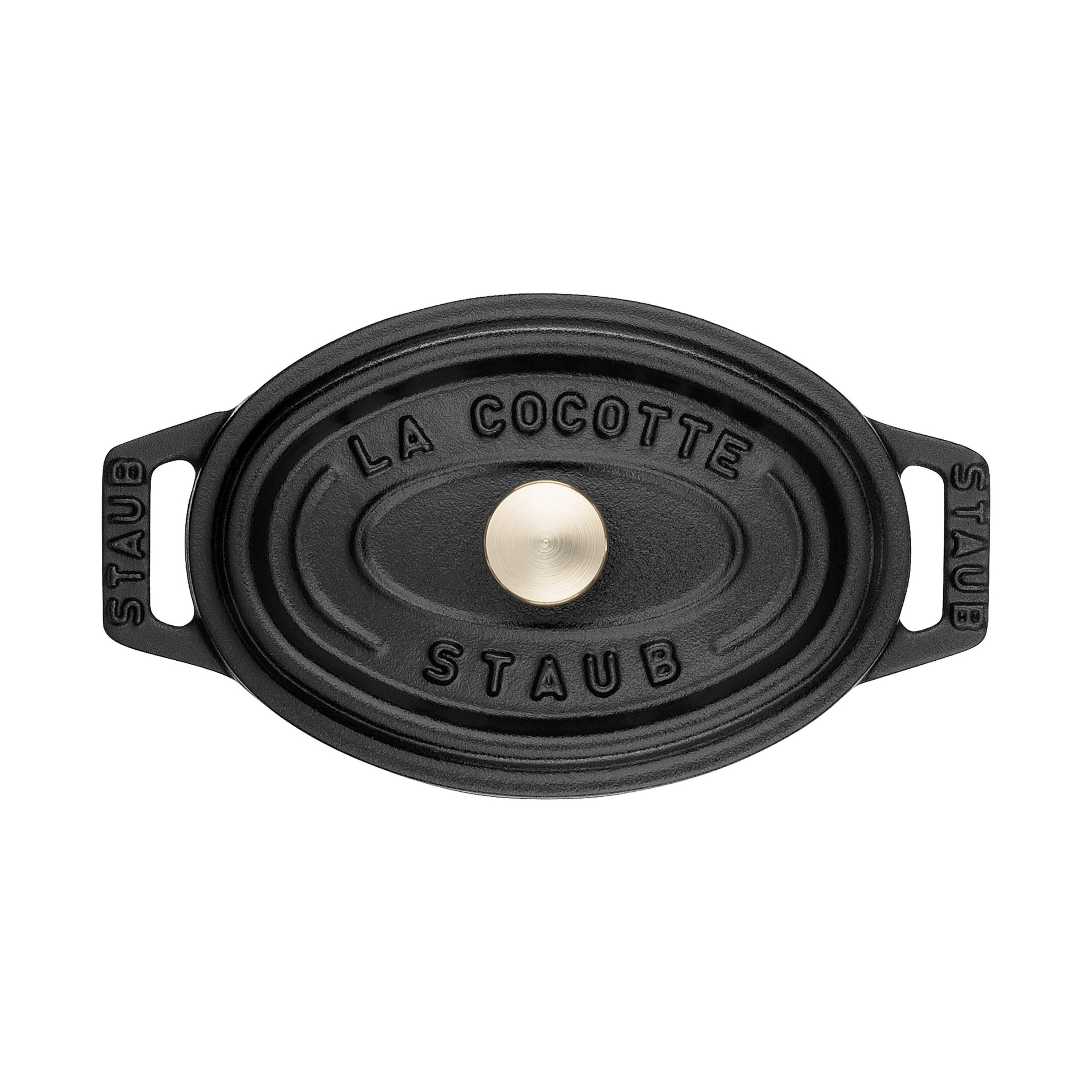 Staub        La Cocotte                Mini Cocotte 11 cm, oval, Schwarz, Gusseisen