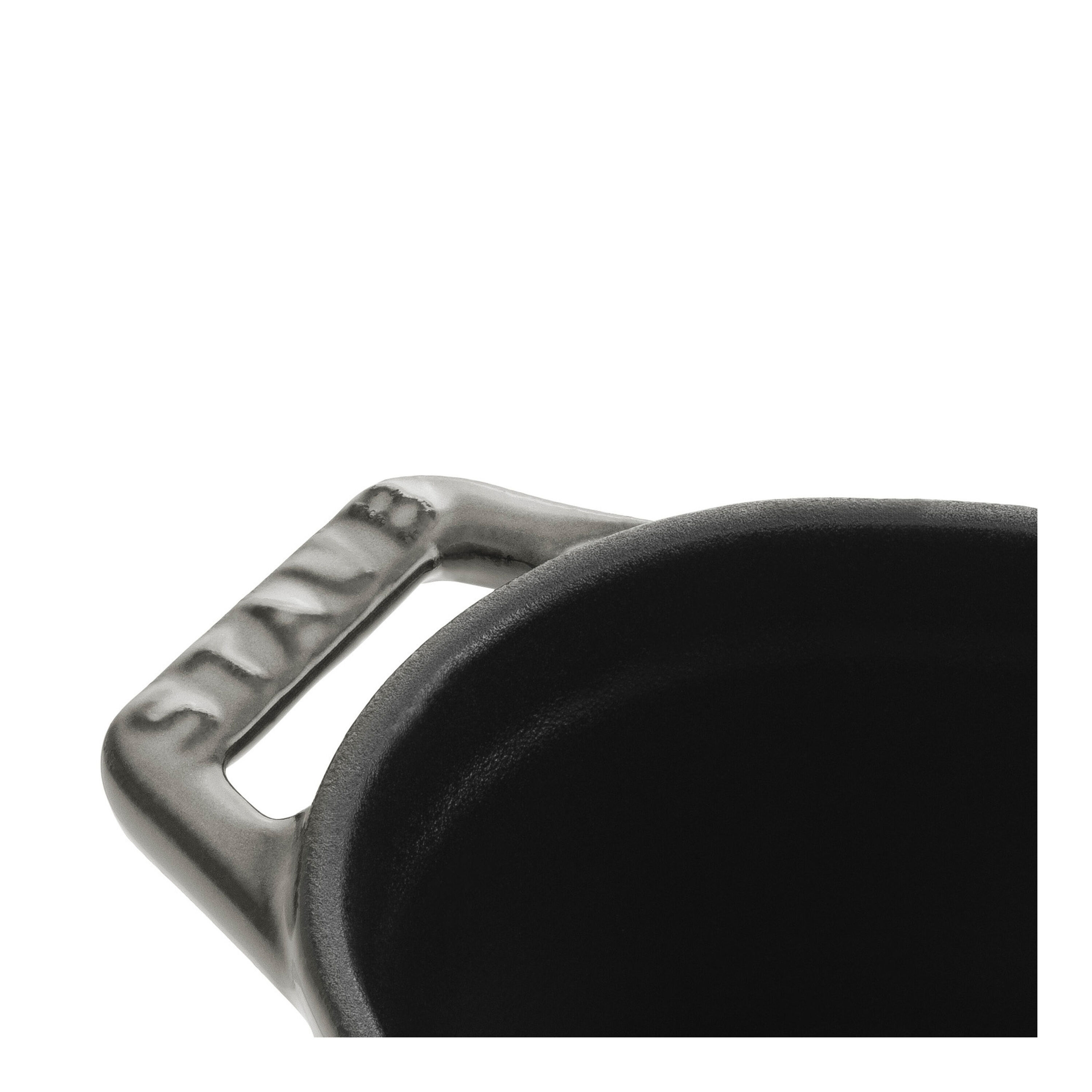 Staub        La Cocotte                Mini Cocotte 11 cm, oval, Graphit-Grau, Gusseisen