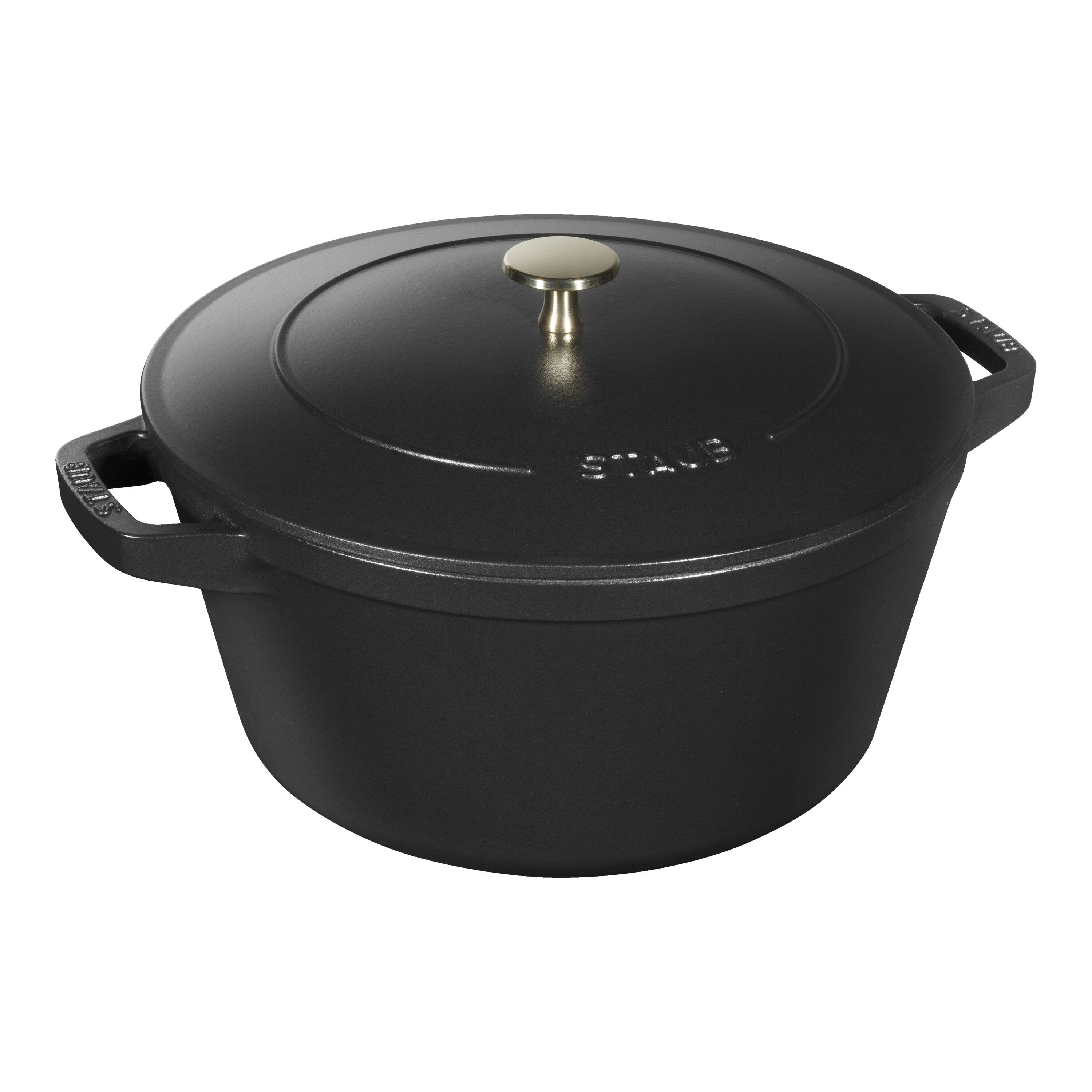 Staub        Stackable Set                Kochtopfset 3-tlg, rund, Schwarz, Gusseisen