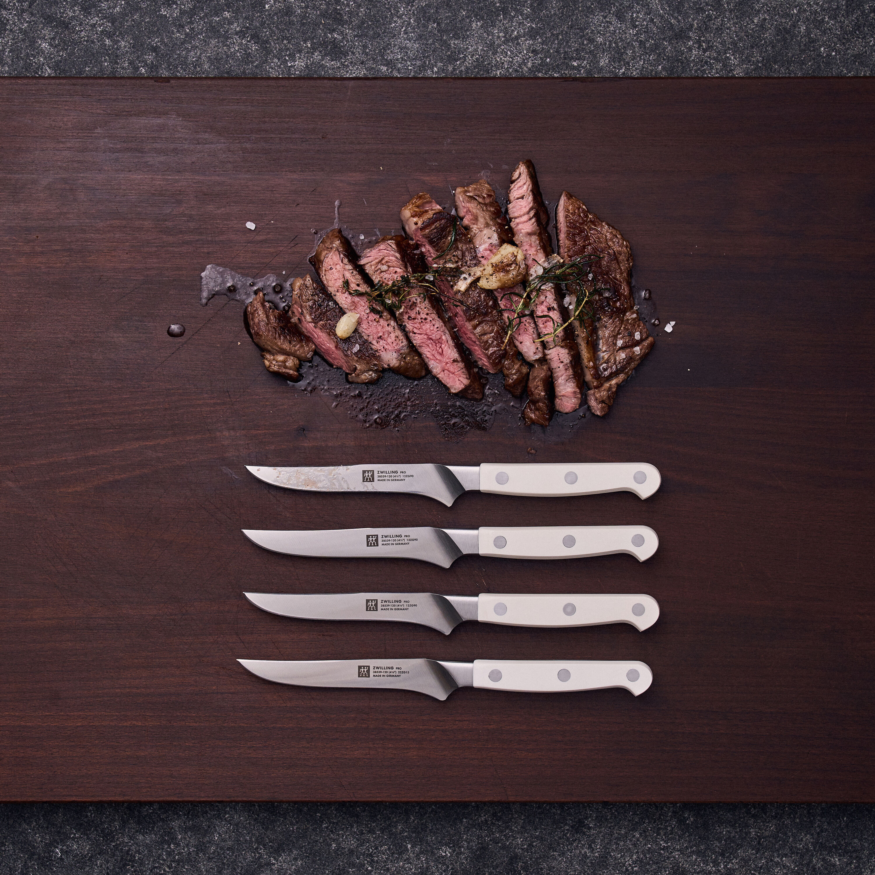 ZWILLING        Pro le blanc                Steakmesserset 4-tlg