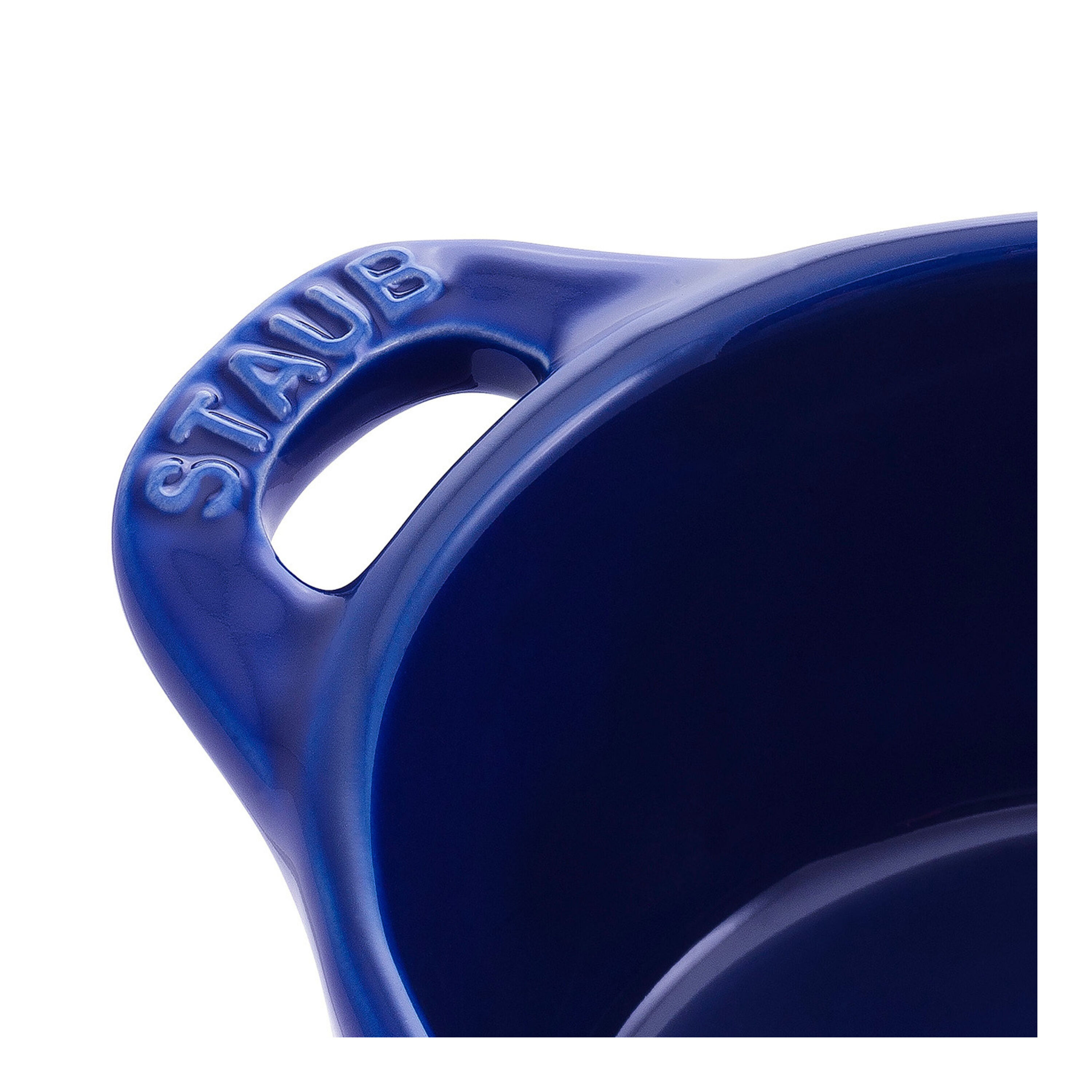 Staub        Ceramique                Mini Cocotte 10 cm, rund, Dunkelblau, Keramik