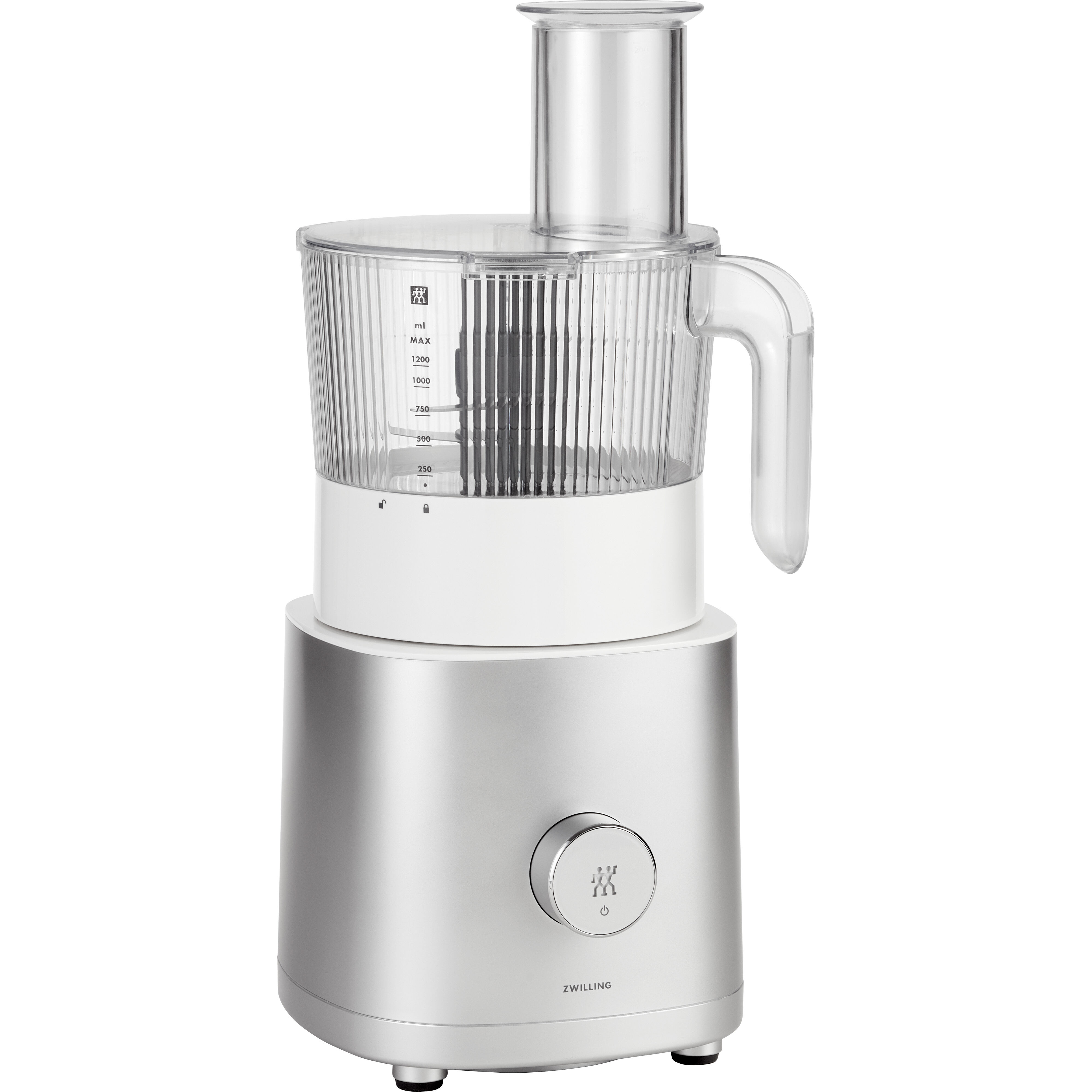 ZWILLING        Enfinigy                Hochleistungsstandmixer Pro mit Food Processor, Silber-Weiß