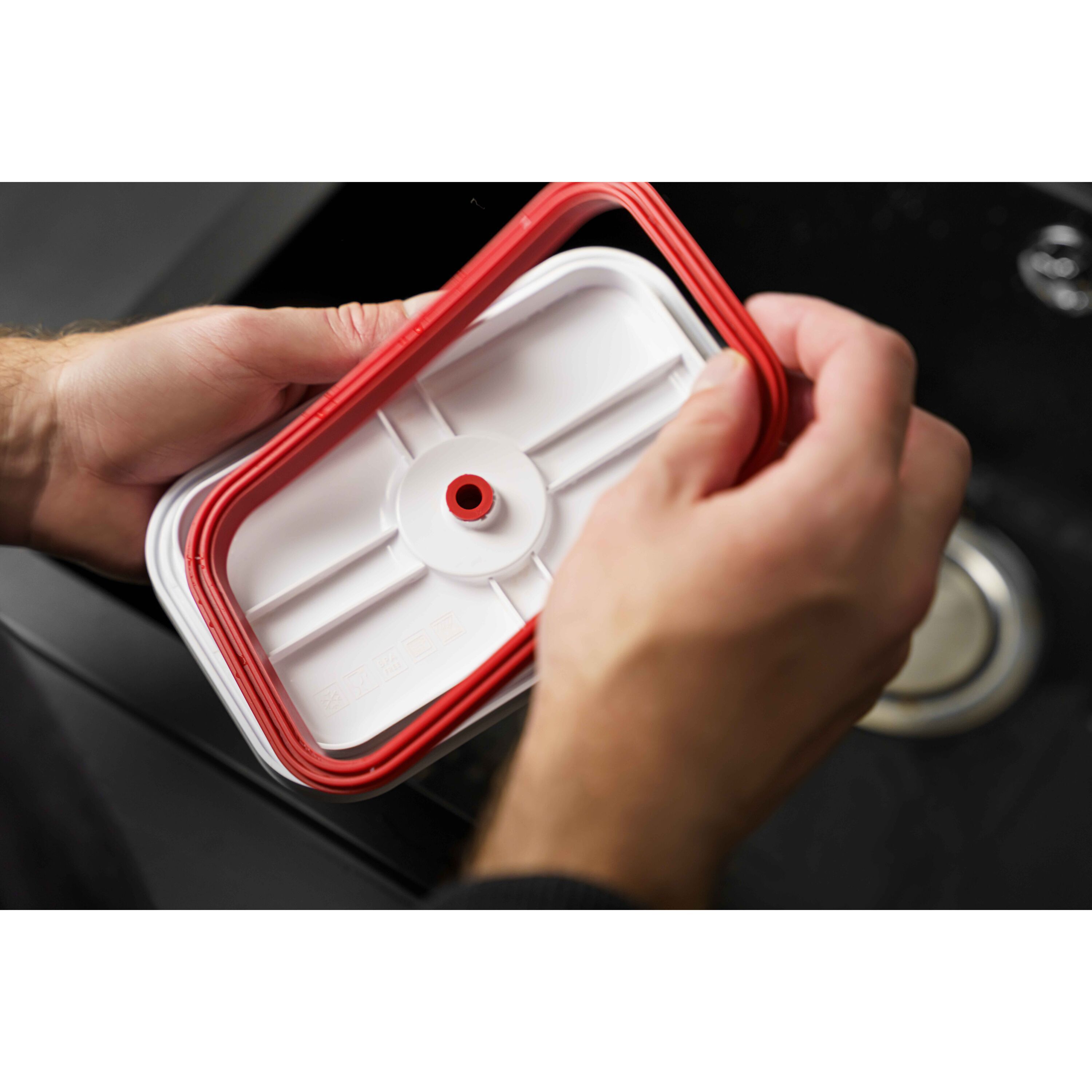 ZWILLING        Fresh & Save                Vakuum Kühlschrankbox, Glas, Rot