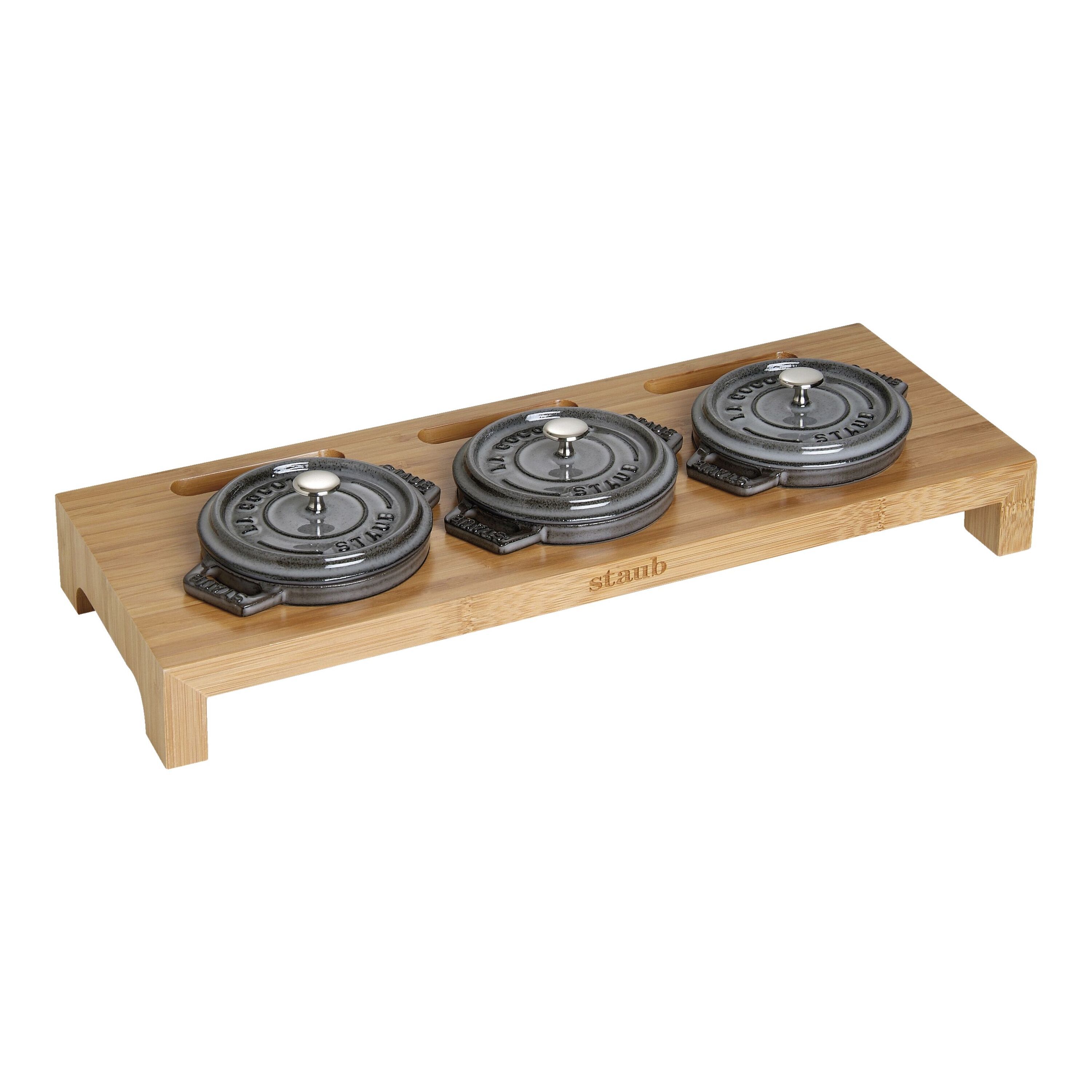 Staub        Specialities                Servierbrett, 42 cm x 16 cm, Bambus