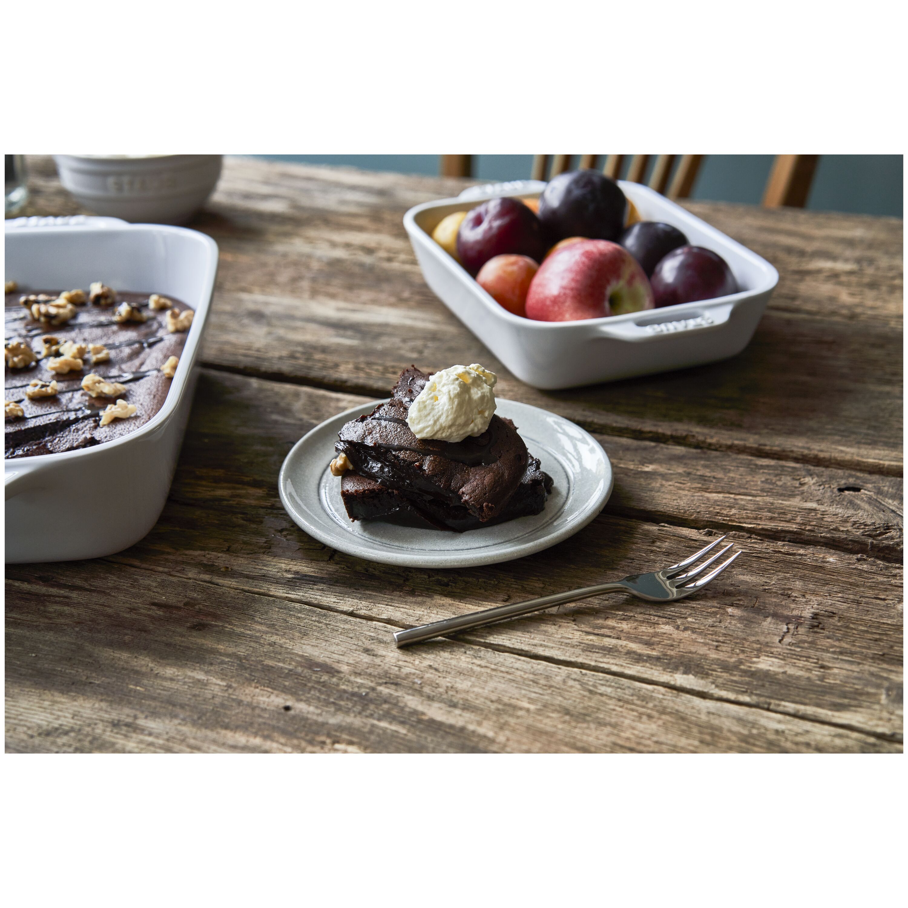 Staub        Dining Line                Teller flach 15 cm, rund, Weisser Trüffel, Keramik