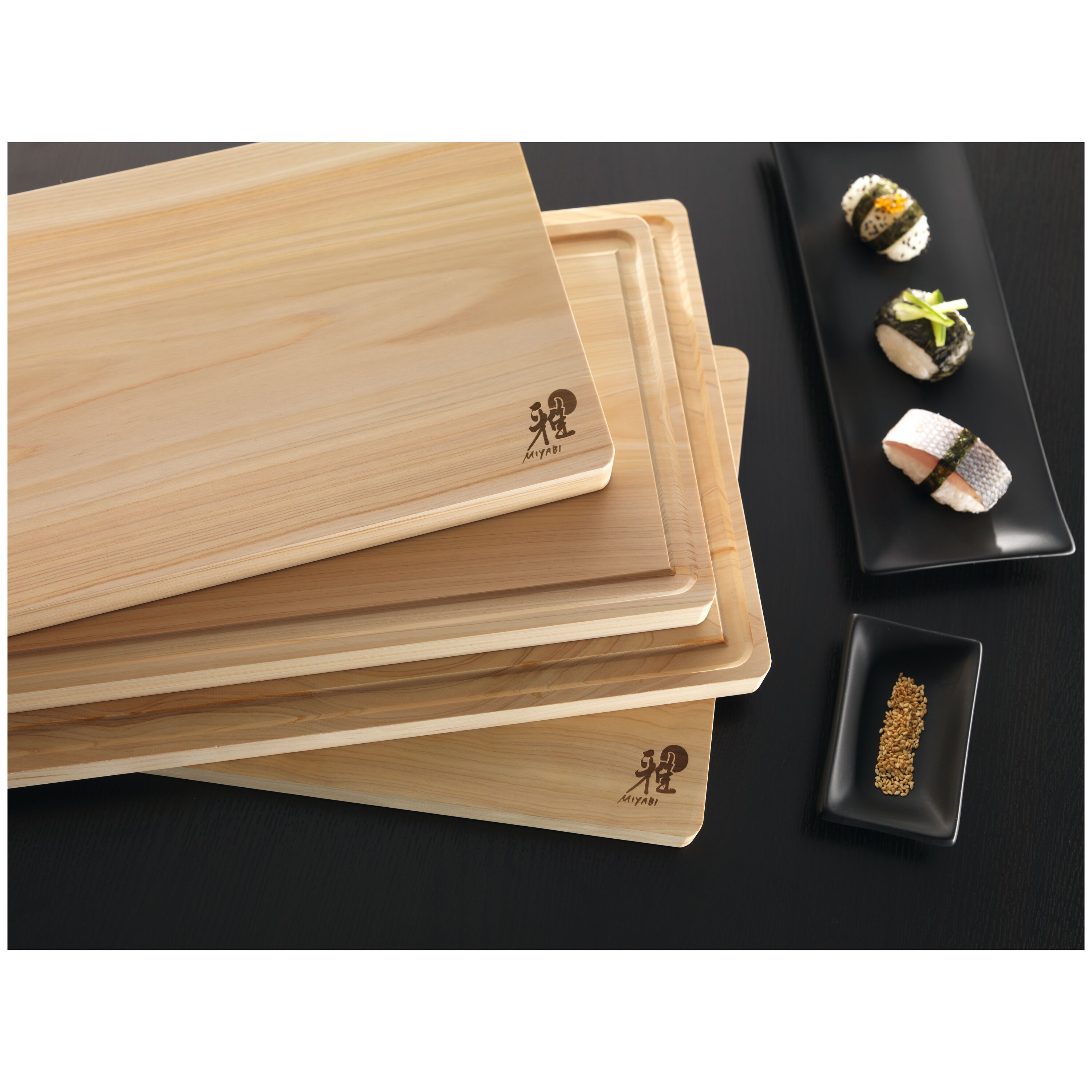 MIYABI        Hinoki Cutting Boards                Schneidbrett 35 cm x 20 cm, Hinoki Holz