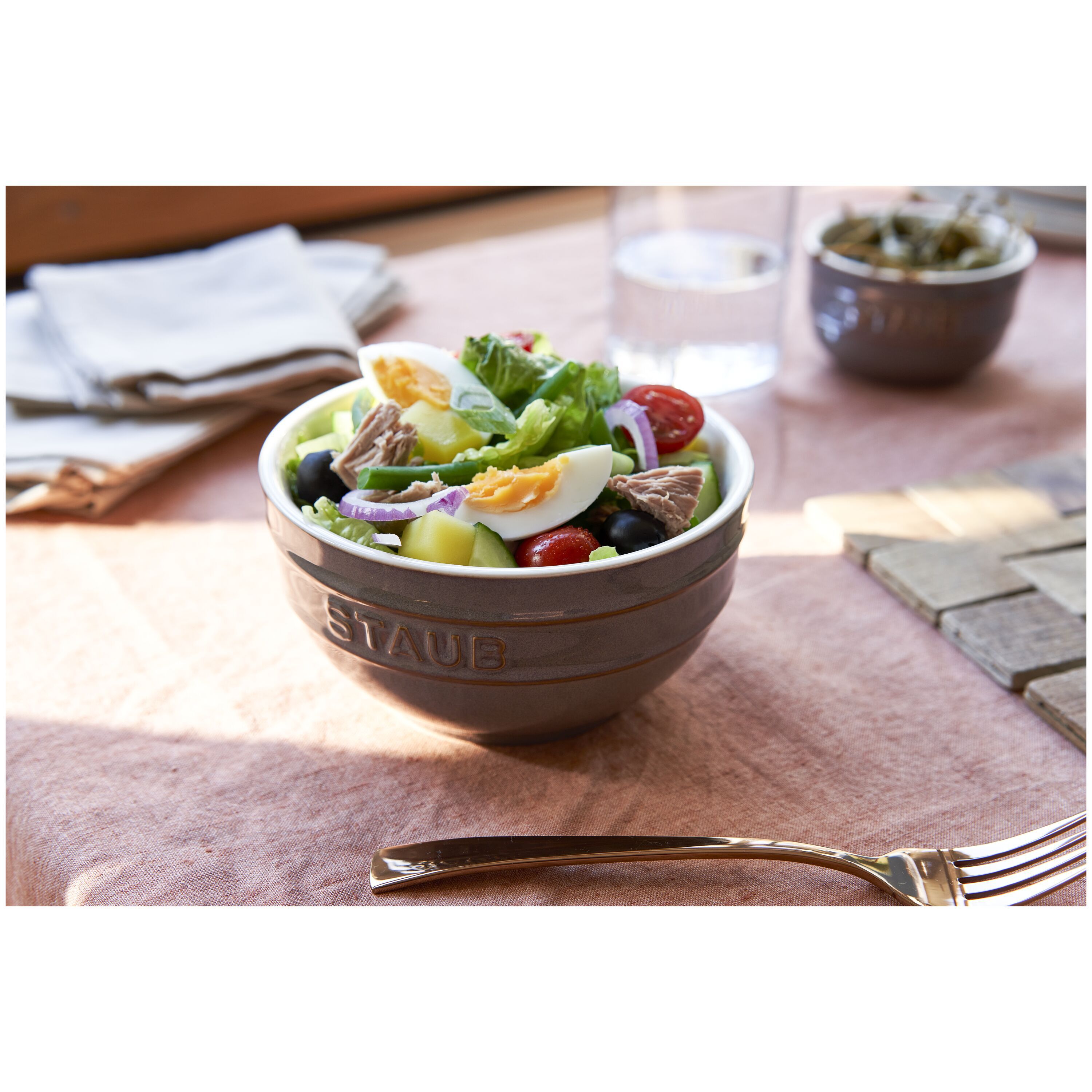 Staub        Ceramique                Schüssel Set 14 cm / 4-tlg, Antik-Grau, Keramik