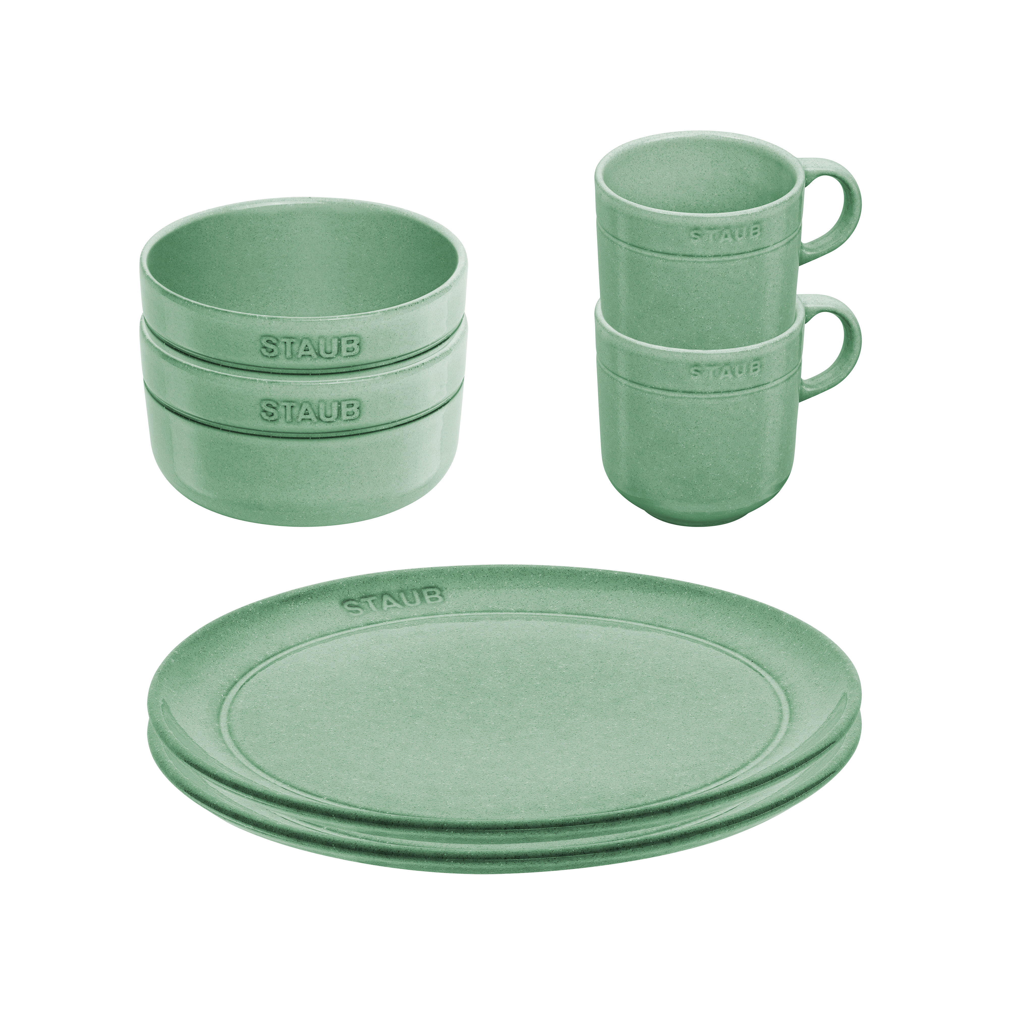 Staub        Dining Line                Frühstücksset 6-tlg, Salbeigrün
