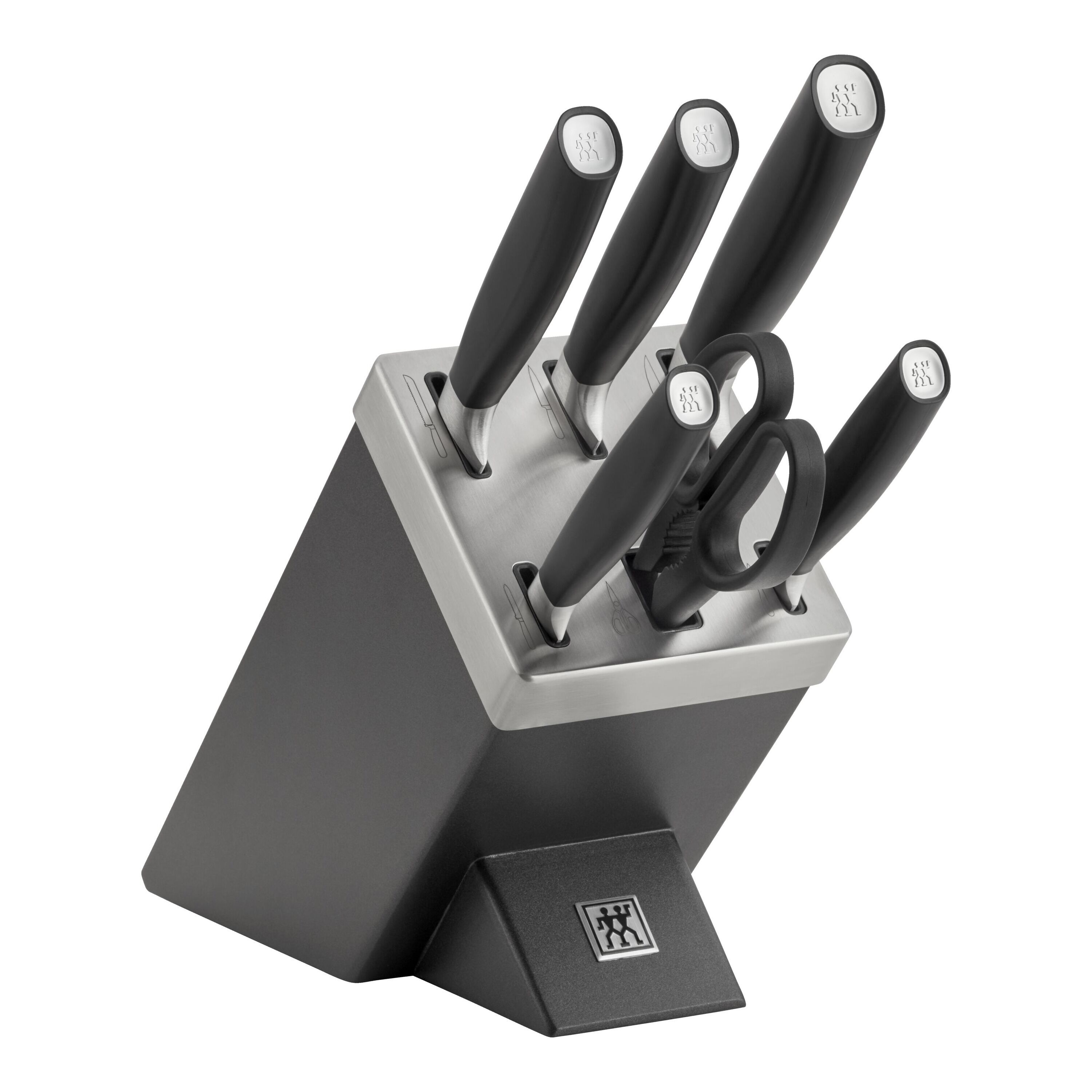 ZWILLING        All * Star                7-tlg, Messerblockset, Silber, Anthrazit