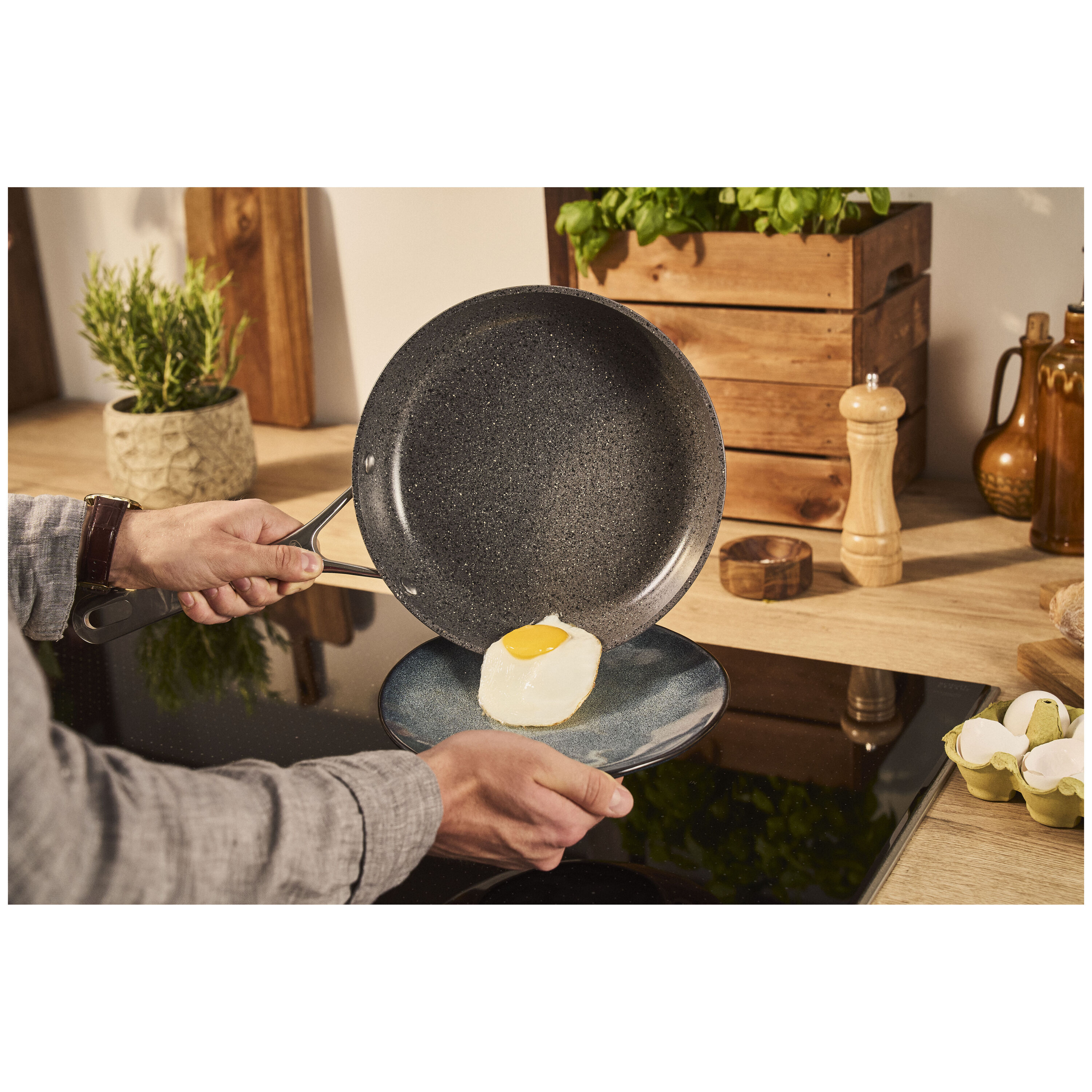 BALLARINI        Salina                Bratpfanne, 28 cm, Aluminium, Titanverstärkte keramische Antihaftbeschichtung