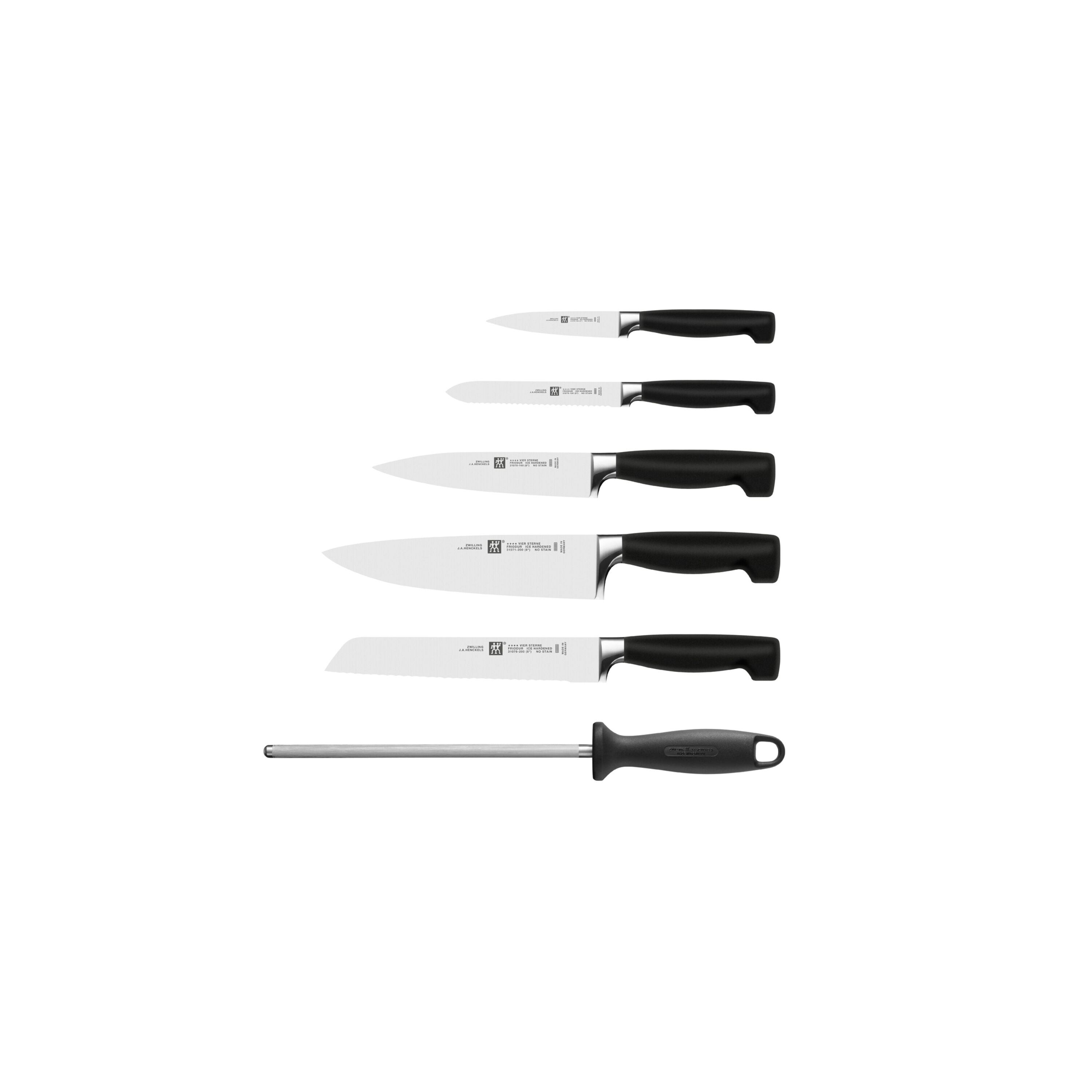 ZWILLING        **** VIER STERNE                7-tlg, Messerblockset, Natur
