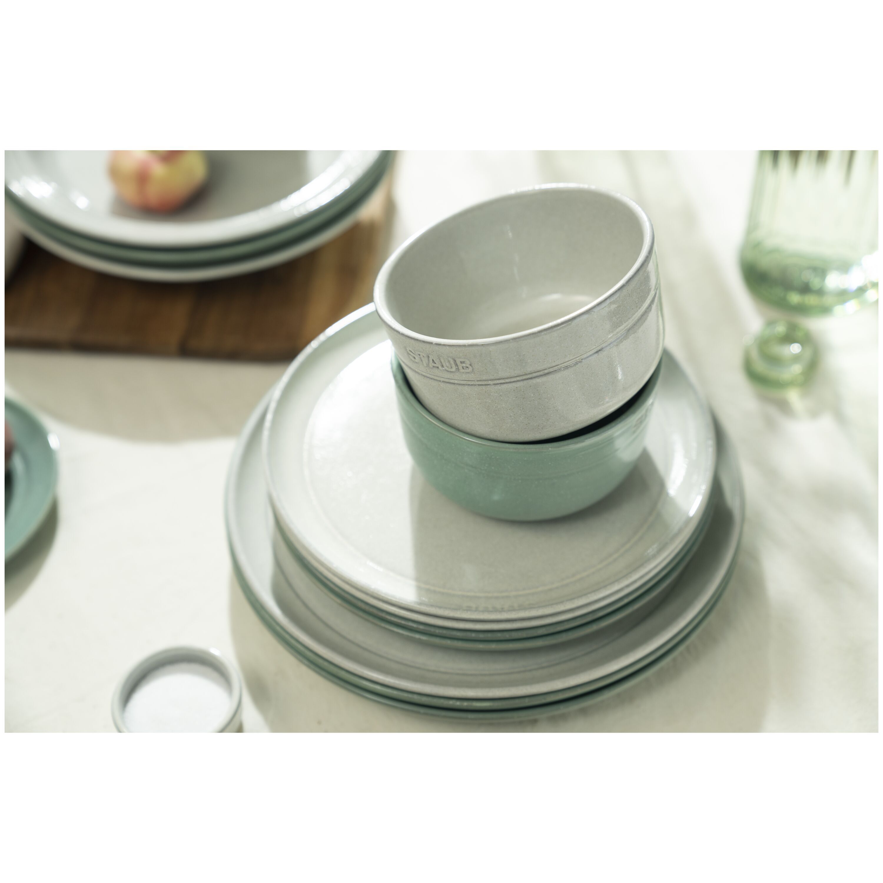 Staub        Dining Line                Schüssel 12 cm, rund, Weisser Trüffel, Keramik