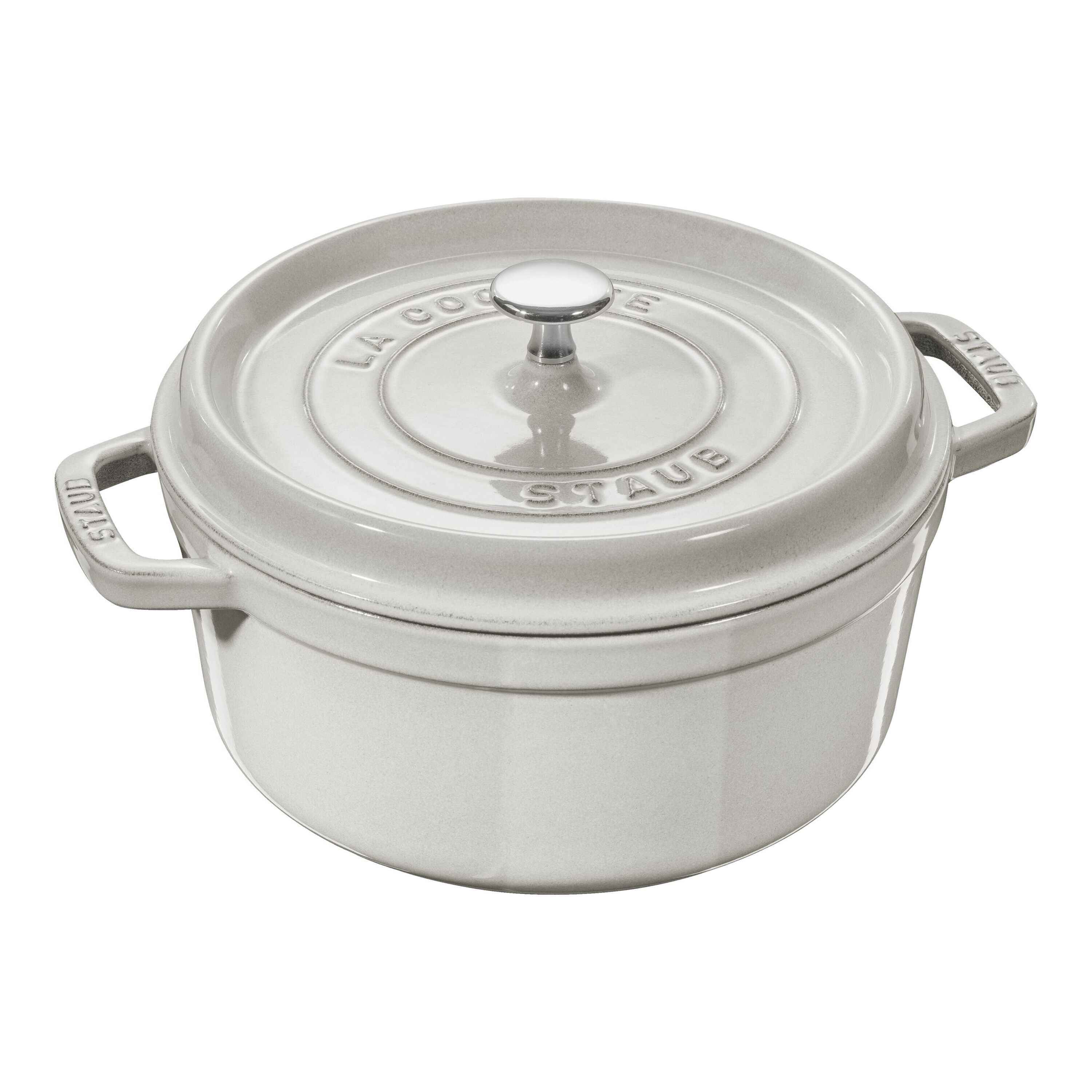 Staub        La Cocotte                Cocotte 18 cm, rund, Weisser Trüffel, Gusseisen