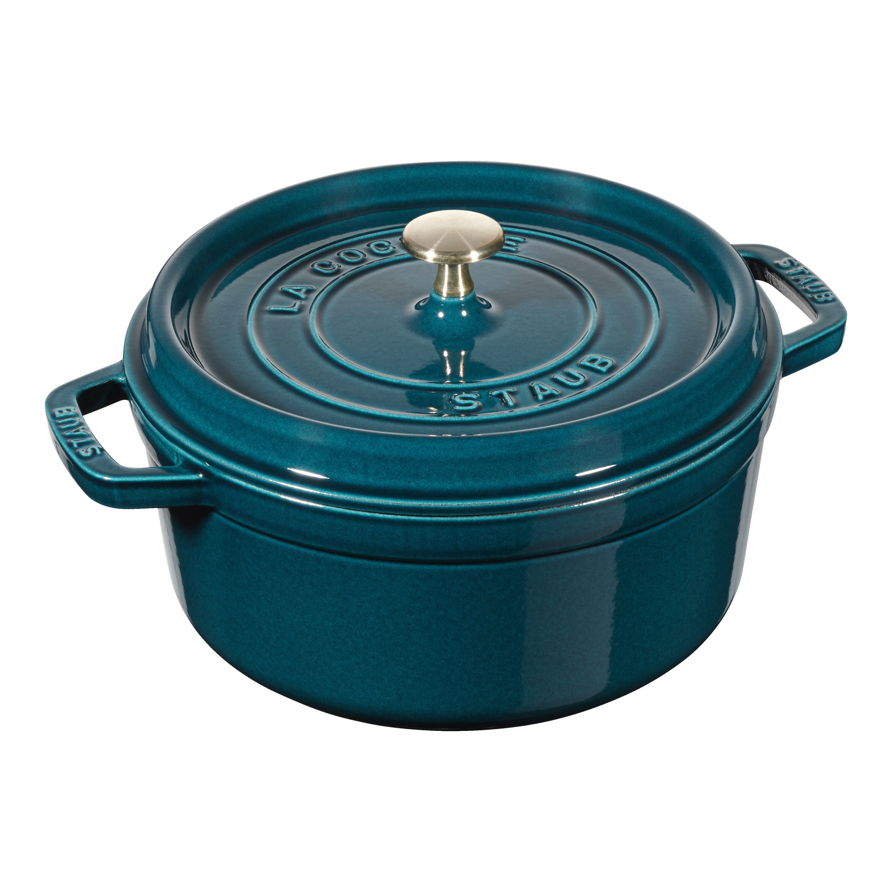 Staub        La Cocotte                Cocotte 24 cm, rund, La-Mer, Gusseisen