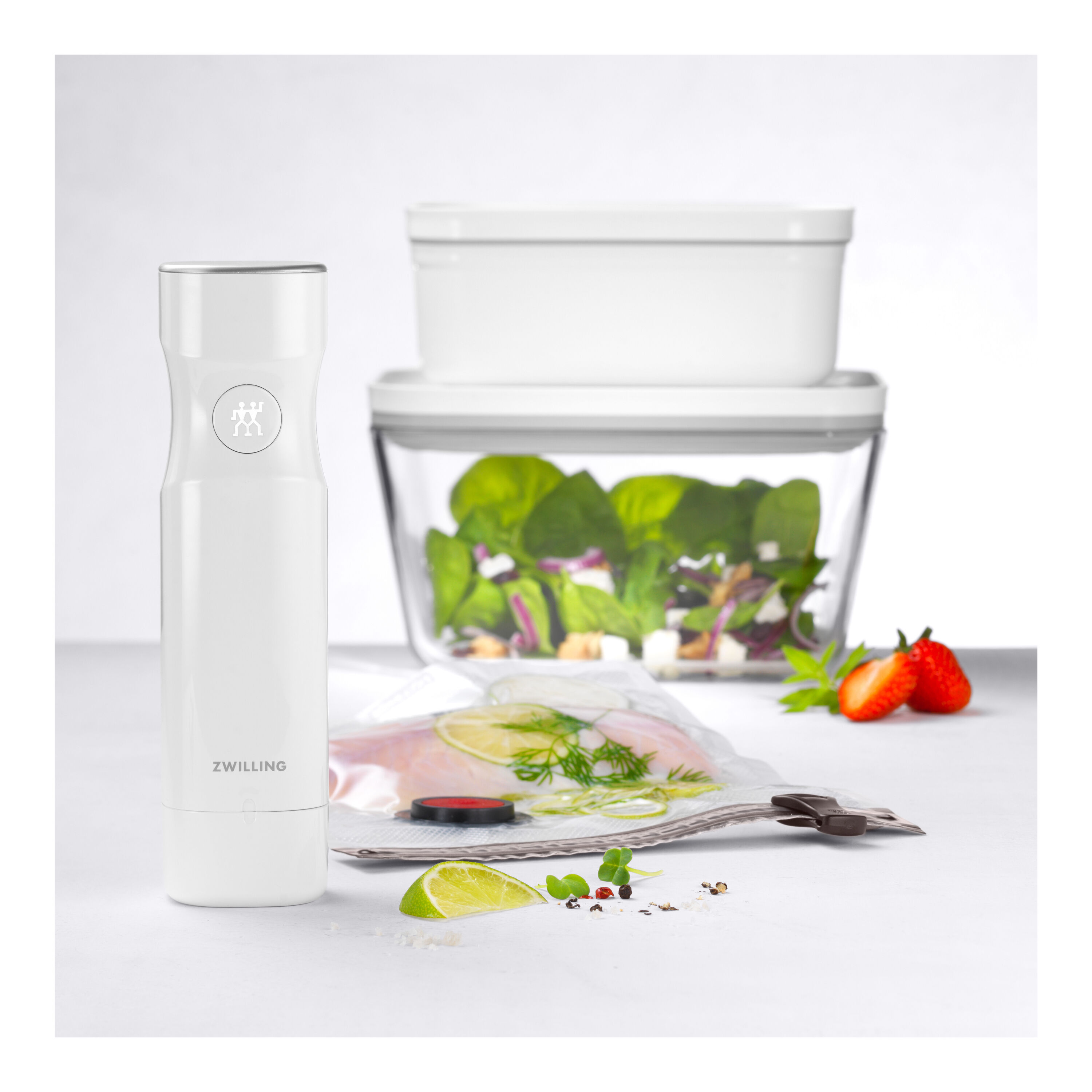 ZWILLING        Fresh & Save                Vakuum Starter Set, Mix / Glas L/Lunchbox M, 7-tlg, Weiß