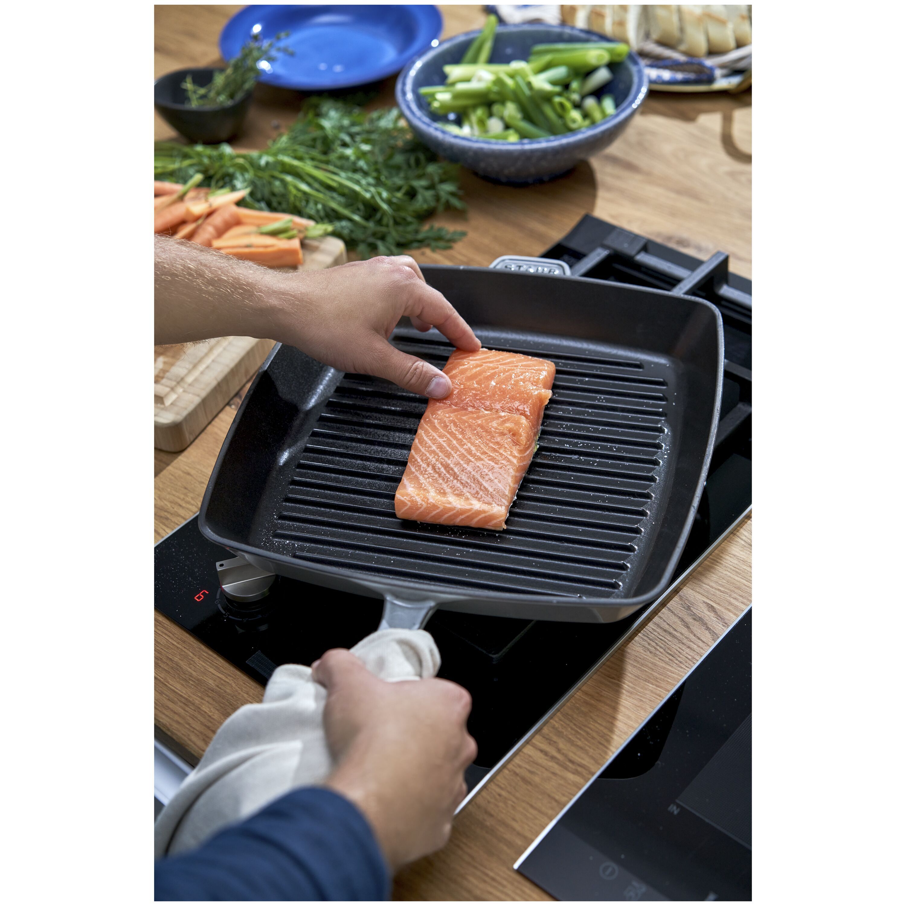 Staub        Grill Pans                American Grill 30 cm, Gusseisen, Graphit-Grau