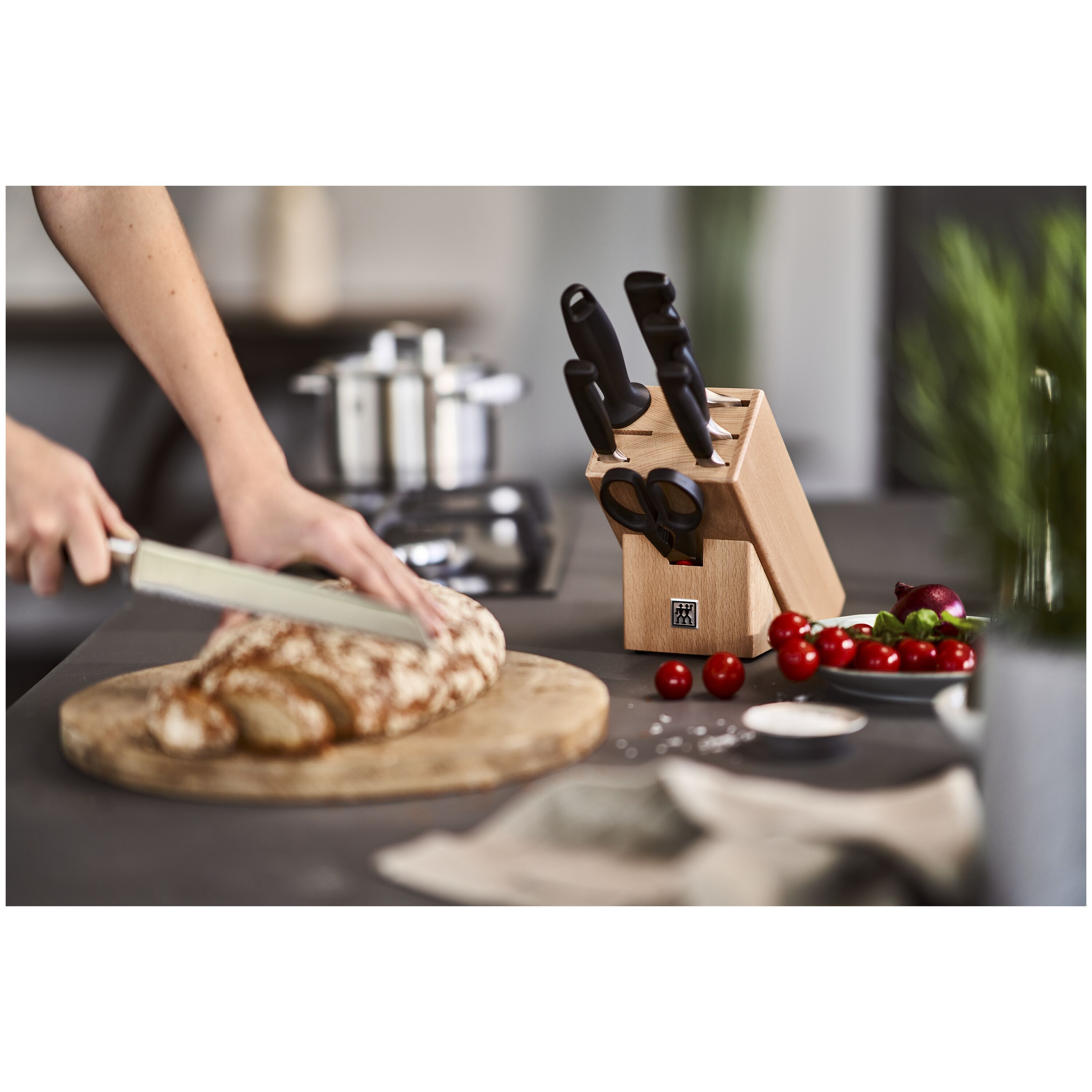 ZWILLING        **** VIER STERNE                8-tlg, Messerblockset, Natur