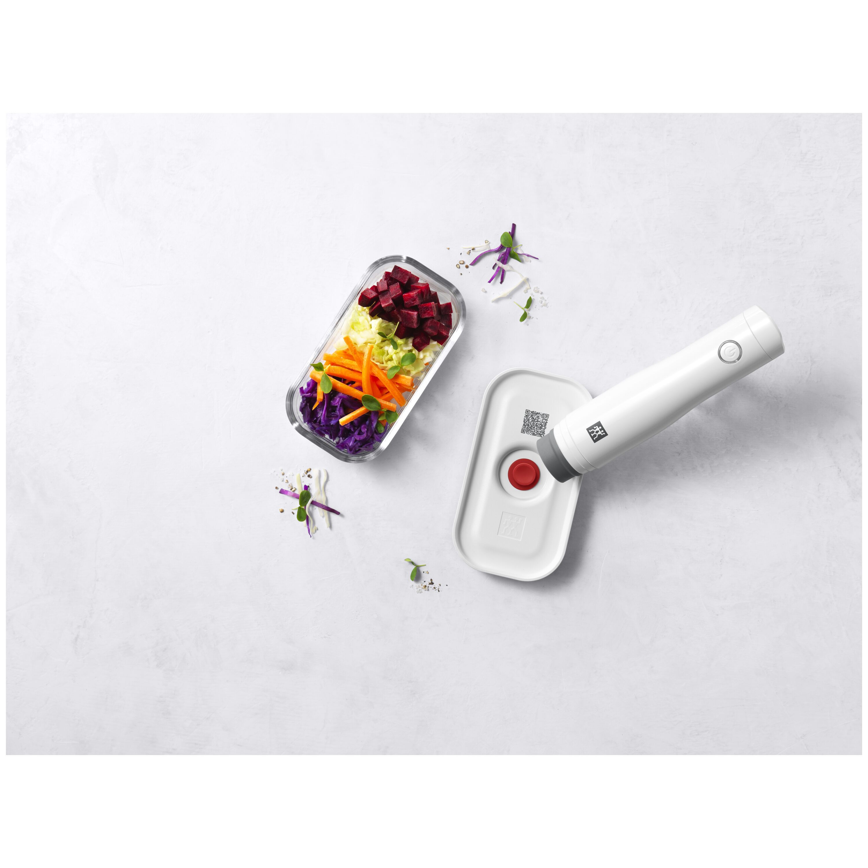 ZWILLING        Fresh & Save                Vakuumbox S, Glas, Rot