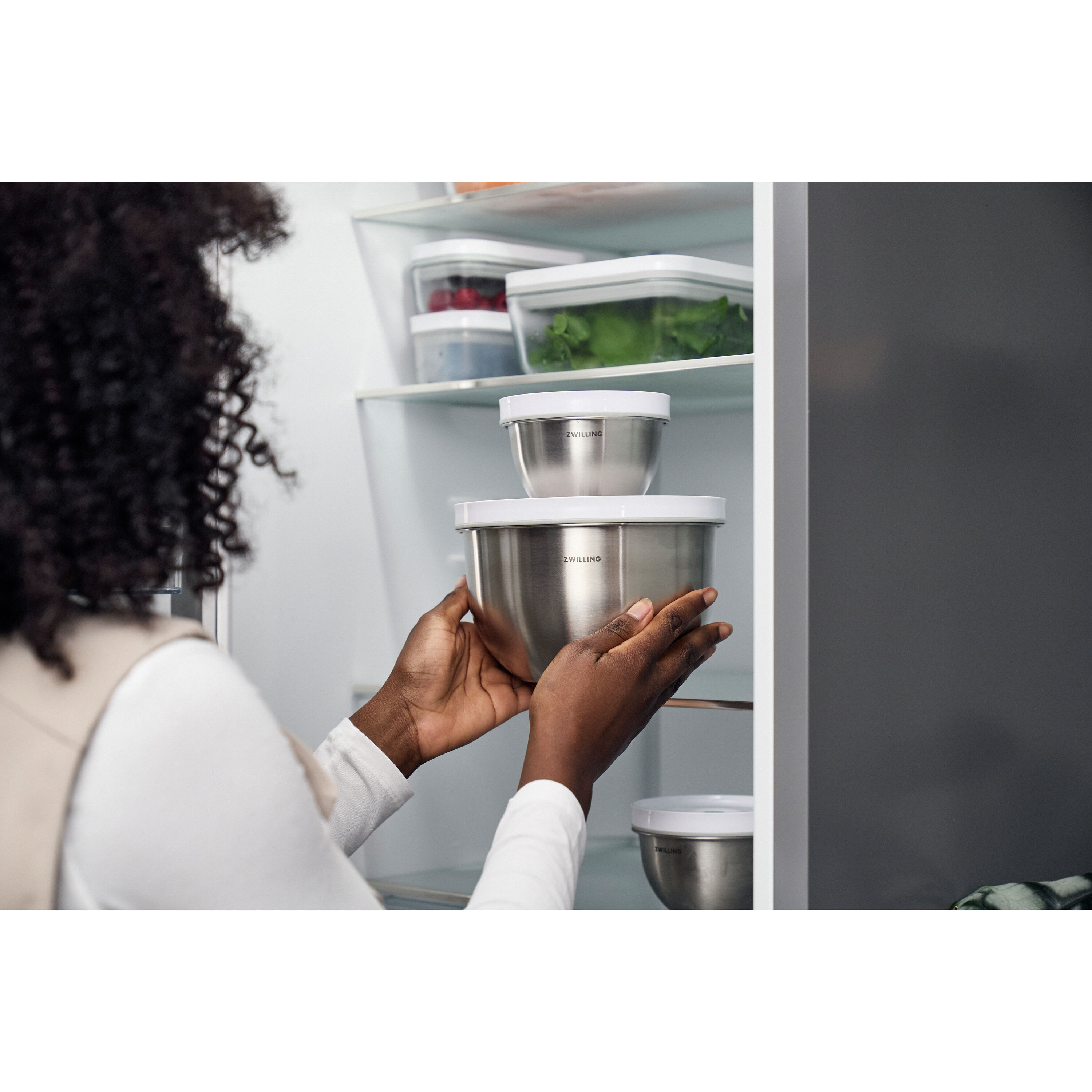 ZWILLING        Fresh & Save BOWLS                Vakuumschüssel M / 18 cm, Edelstahl, Silber