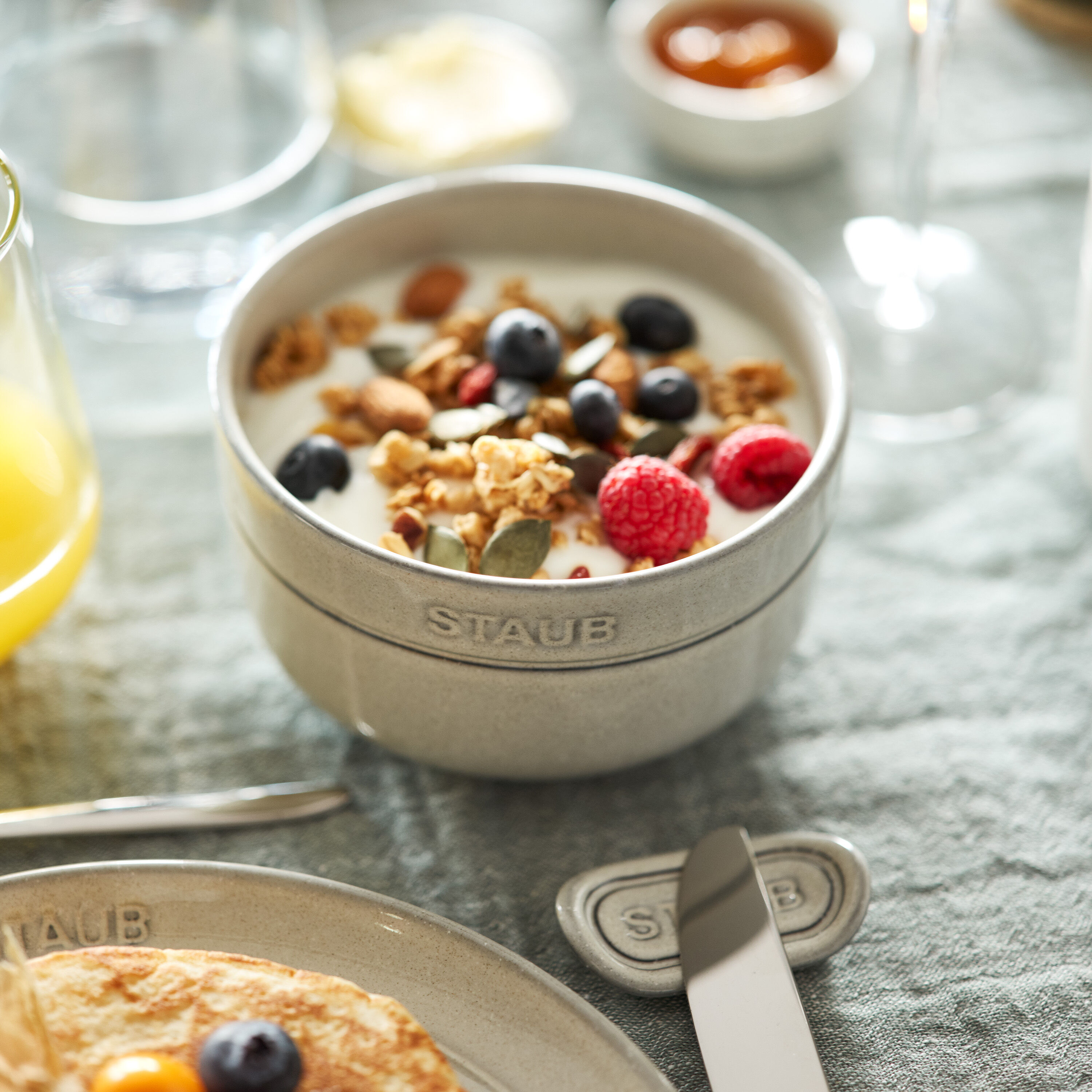 Staub        Dining Line                Schüsselset 2-tlg, 10 cm, Weisser Trüffel