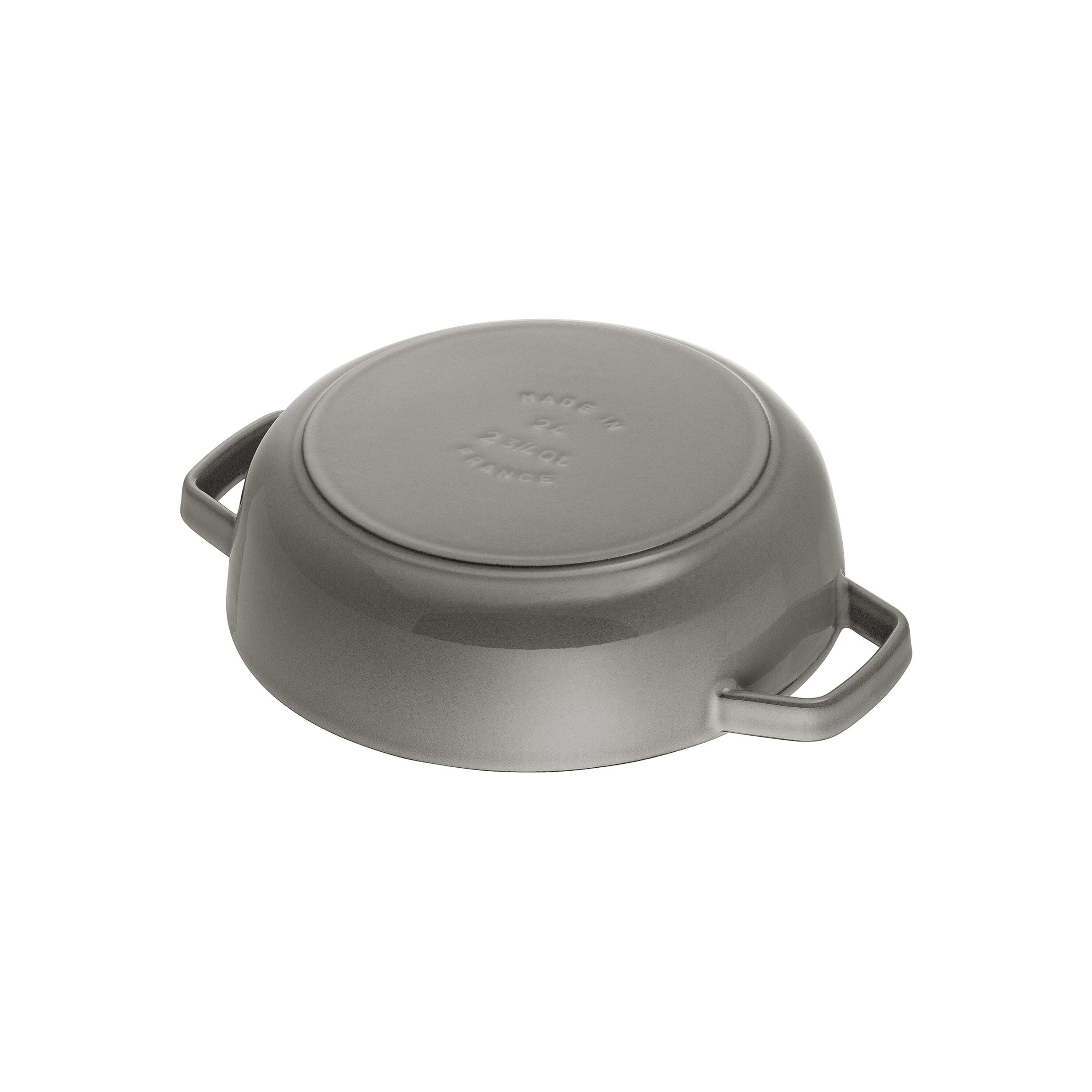 Staub        Braisers                Bräter mit Chistera Drop-Structure 28 cm, rund, Graphit-Grau, Gusseisen