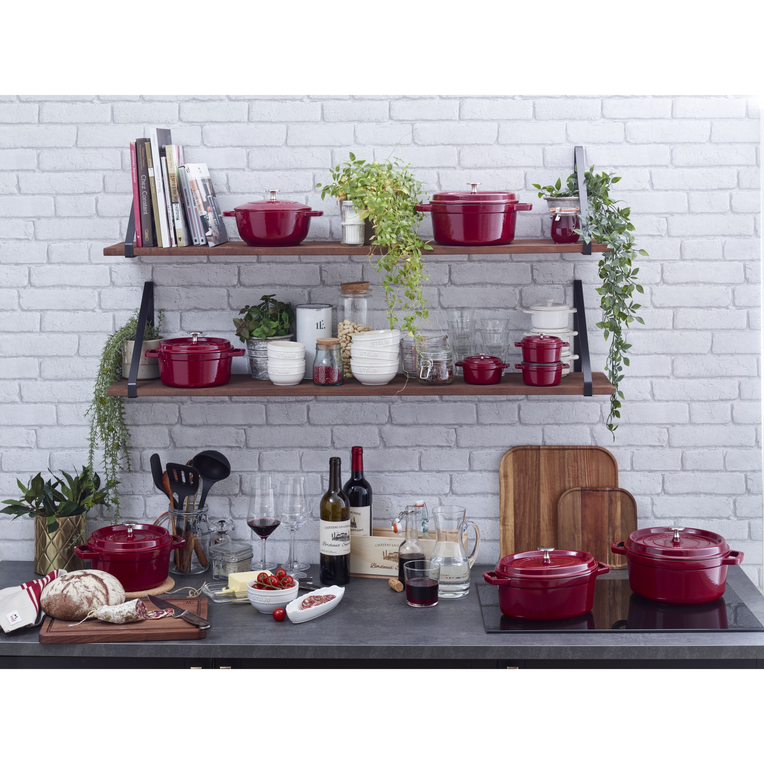 Staub        La Cocotte                Cocotte 26 cm, rund, Bordeaux, Gusseisen