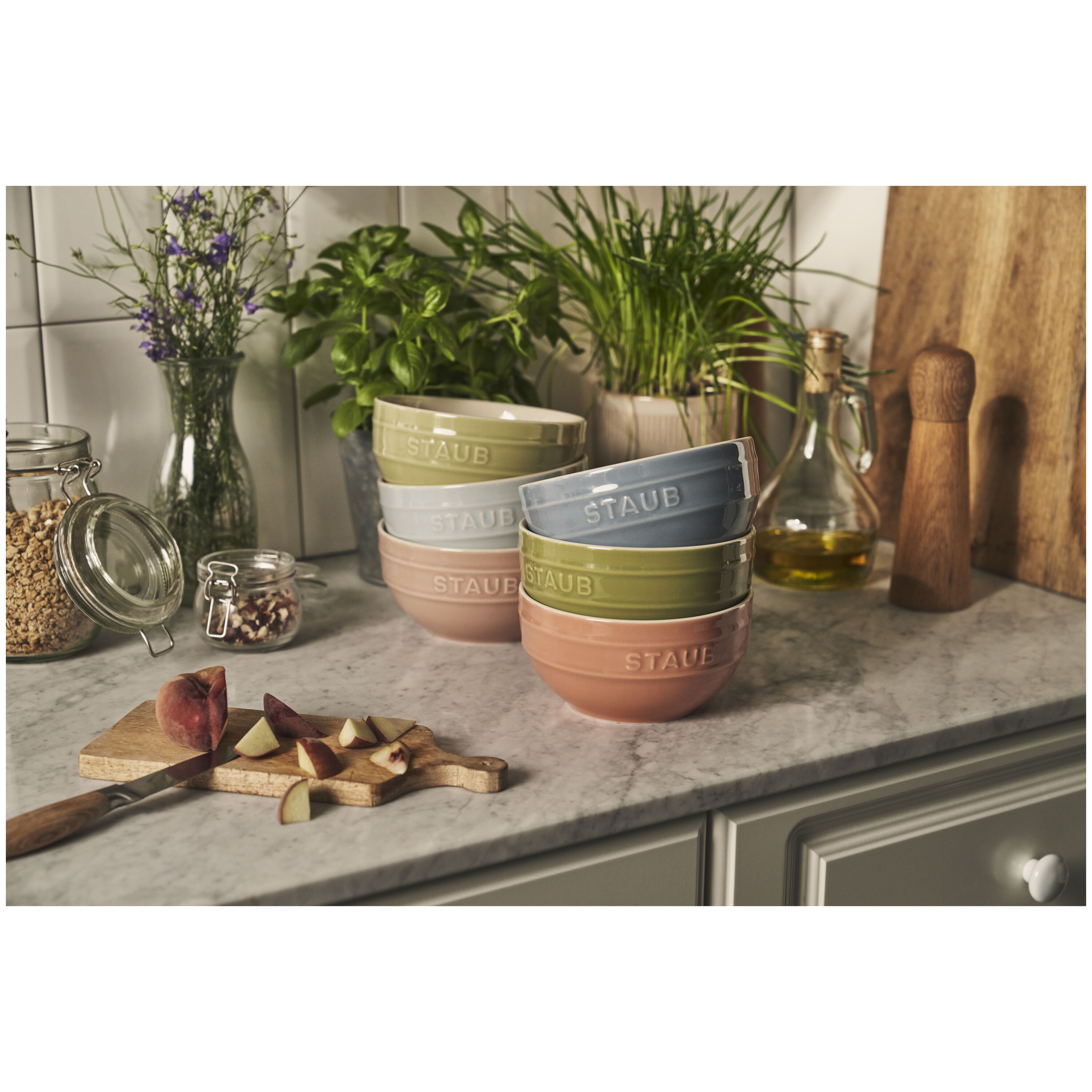 Staub        Ceramique                Schüssel Set Macaron 14 cm / 6-tlg, Keramik