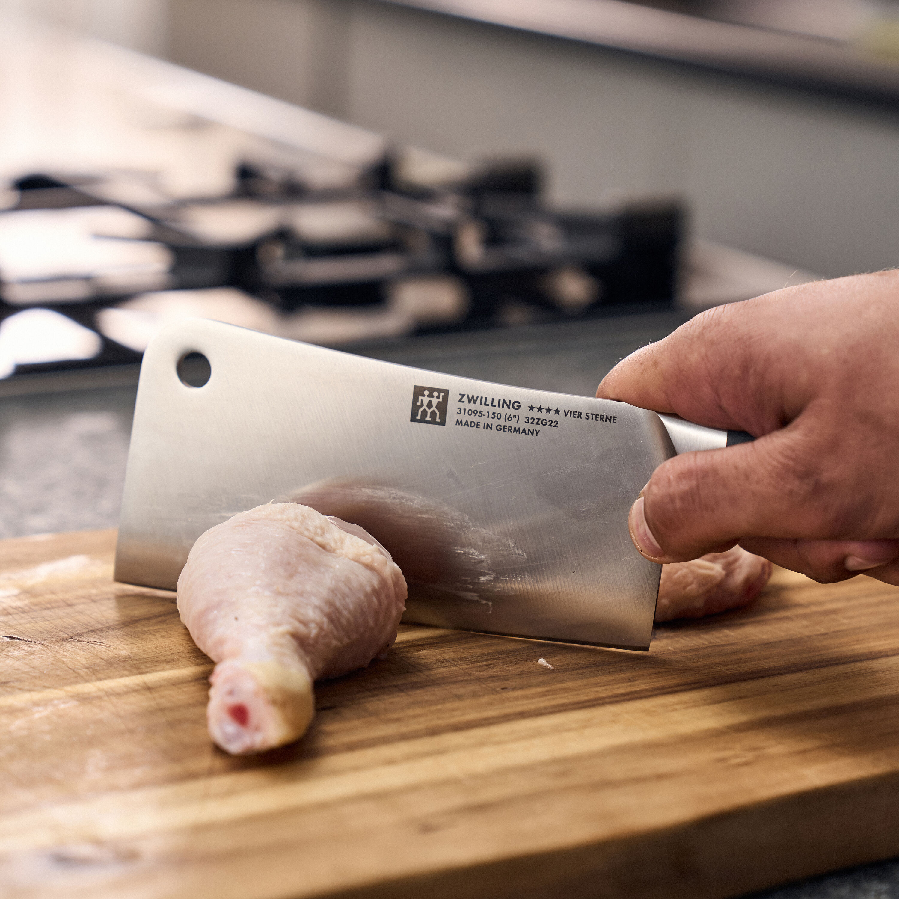 ZWILLING        **** VIER STERNE                Hackmesser 15 cm