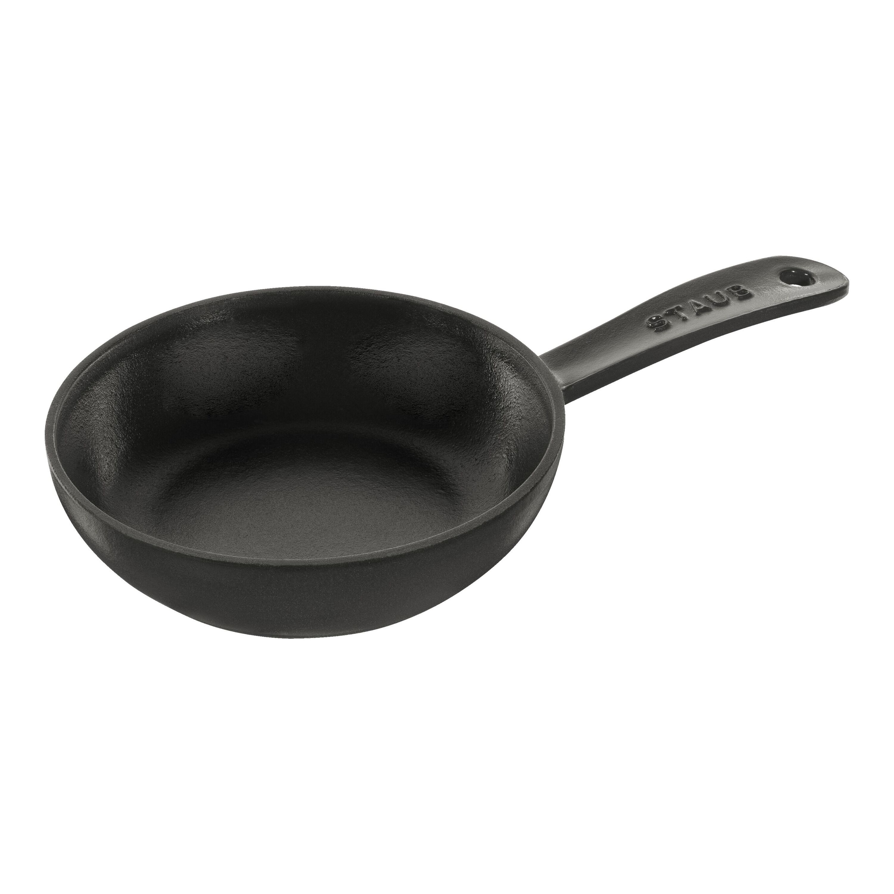 Staub        Pans                Bratpfanne 16 cm, rund, Schwarz, Gusseisen