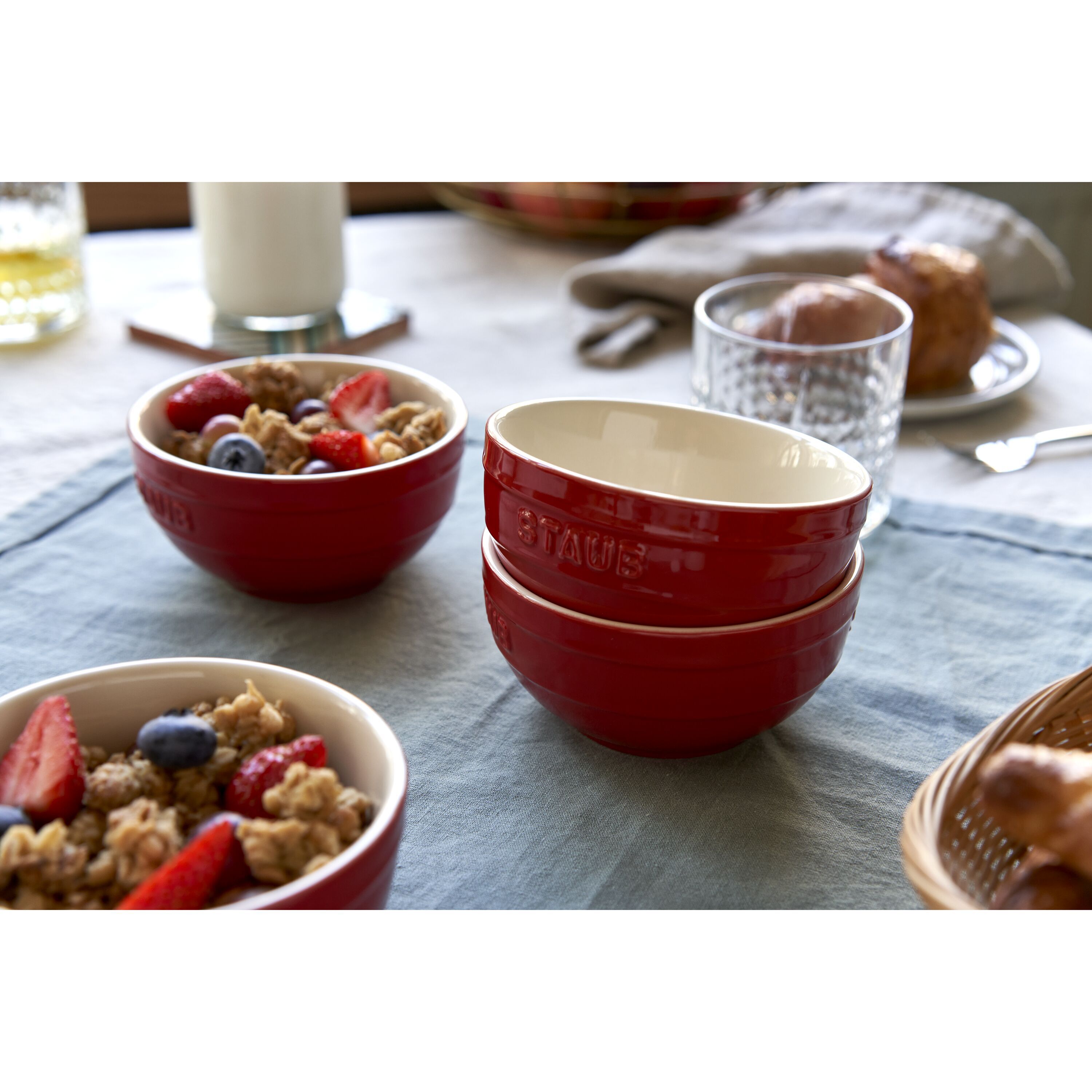 ZWILLING        Fresh & Save BOWLS                Schüssel Set mit Vakuumdeckeln/6-Teilig, 12cm/kirsch-rot